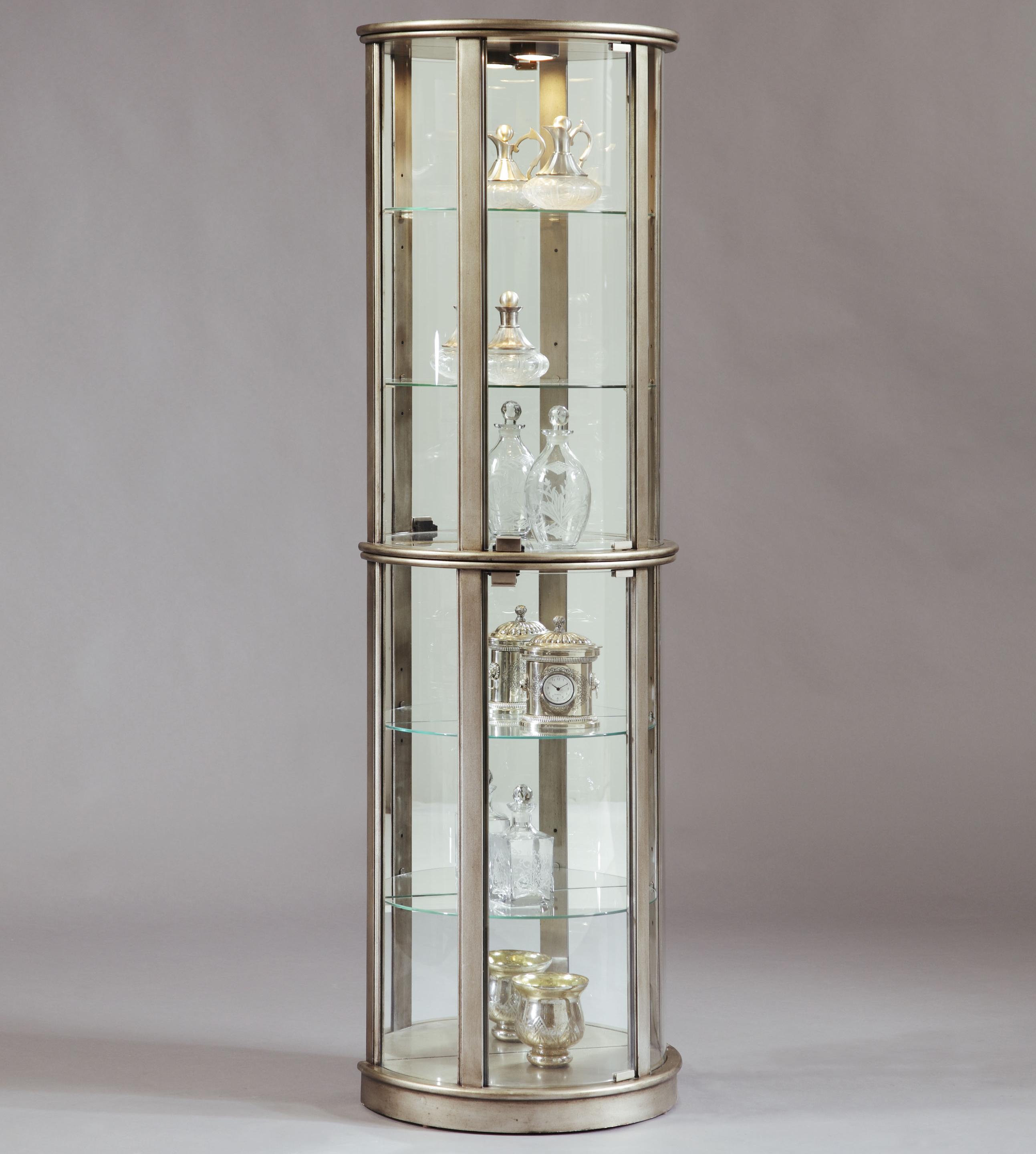 Pulaski Furniture Curios 21395 Platinum Glass Door Curio Cabinet