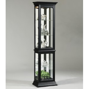 Pulaski Furniture Curios 21414 Oxford Black Curio Cabinet Miller Home Curio Cabinets
