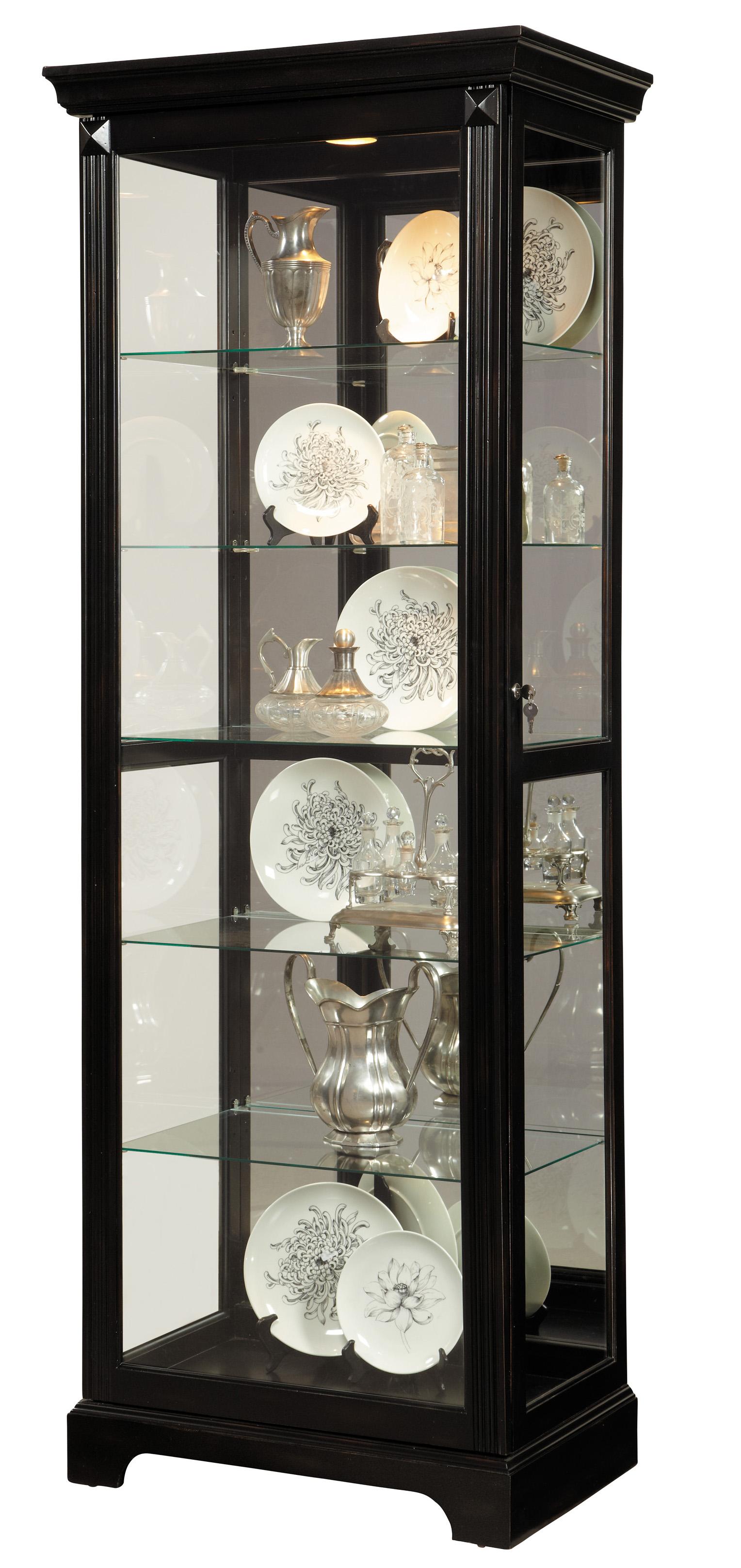 Pulaski Furniture Curios 21459 Lit Curio W Mirror Backing