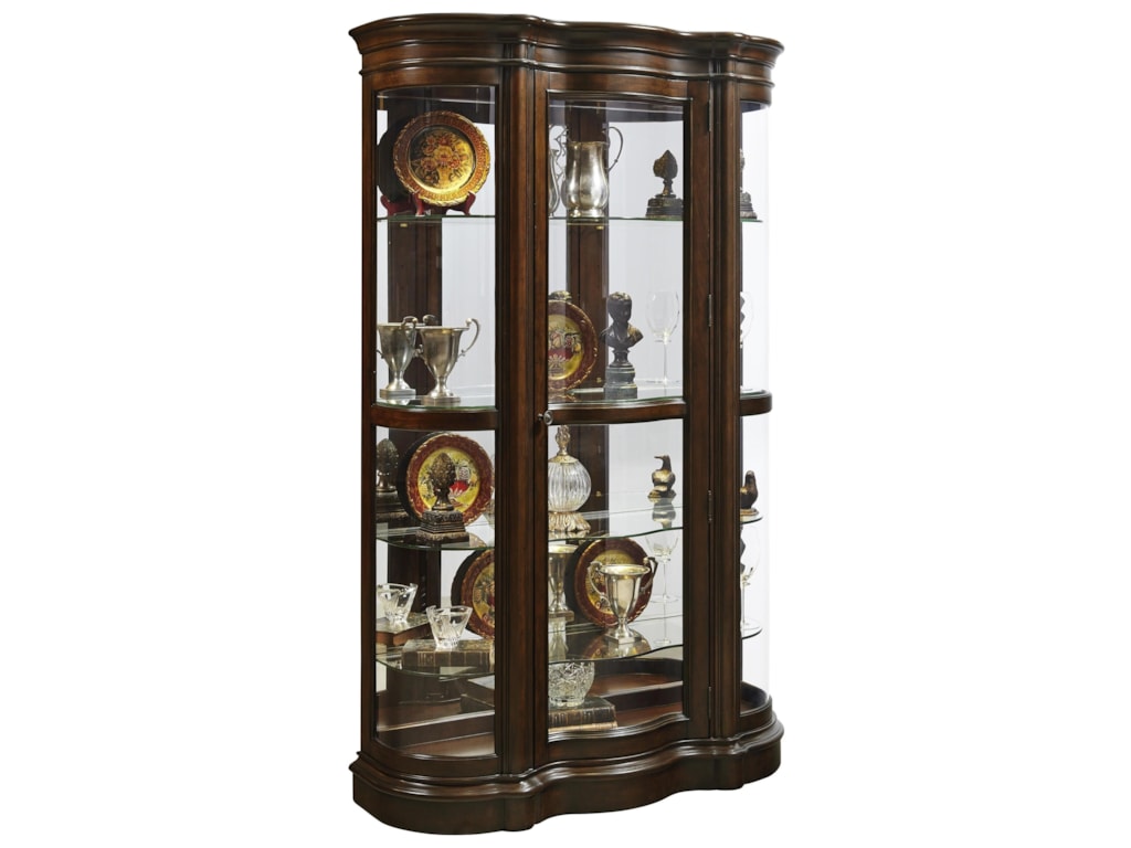 Ski Furniture Curios Traditional Curio With Curved Ends Ski Furniture Curios Traditional
