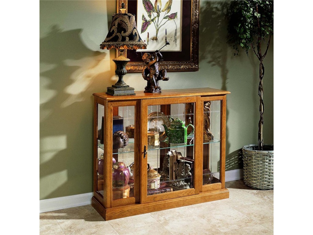 Ski Furniture Curios Golden Oak Iii Console Colder S Curios Golden Oak Iii Console By Ski Furniture