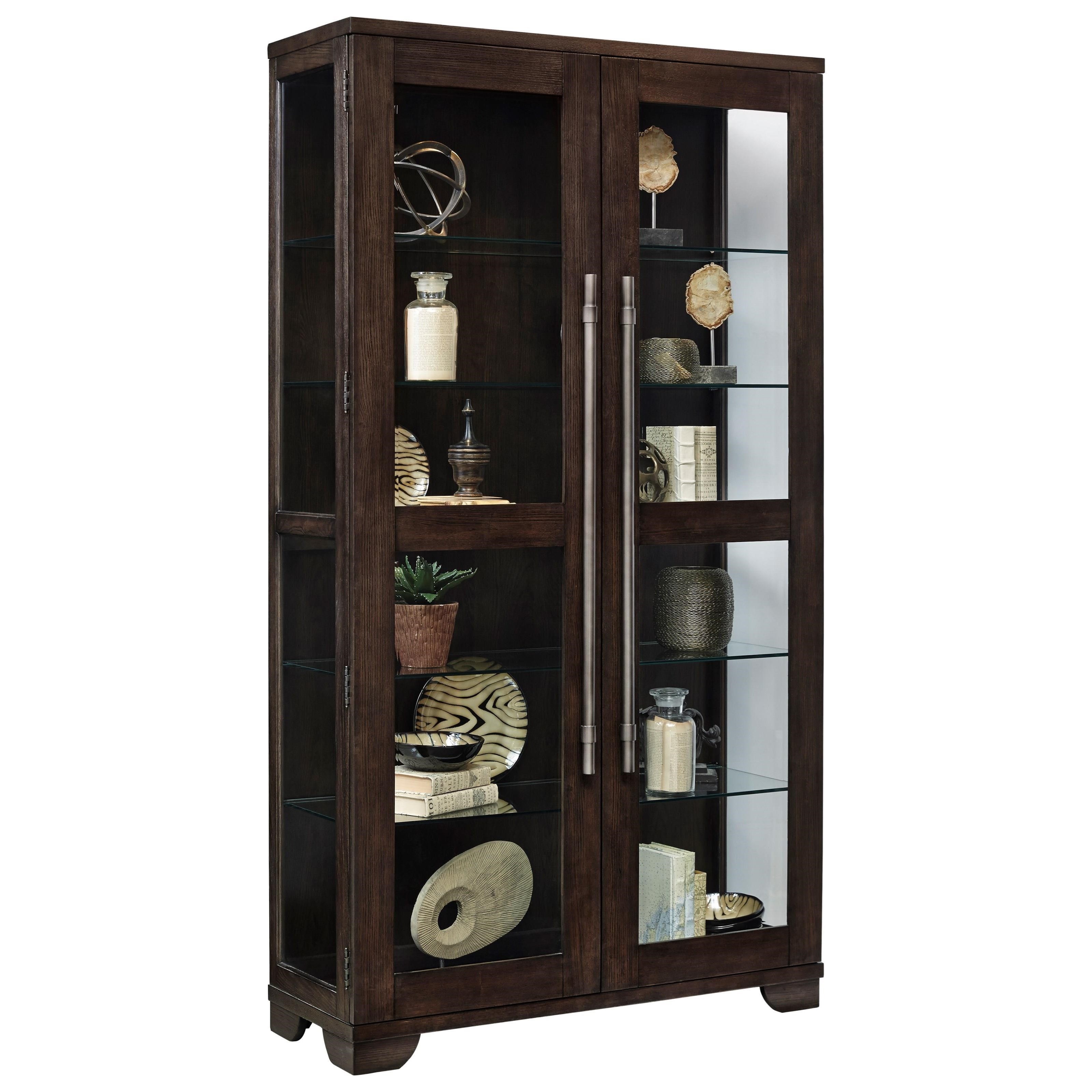 Pulaski Furniture Curios Contemporary Curio With Oversized Metal