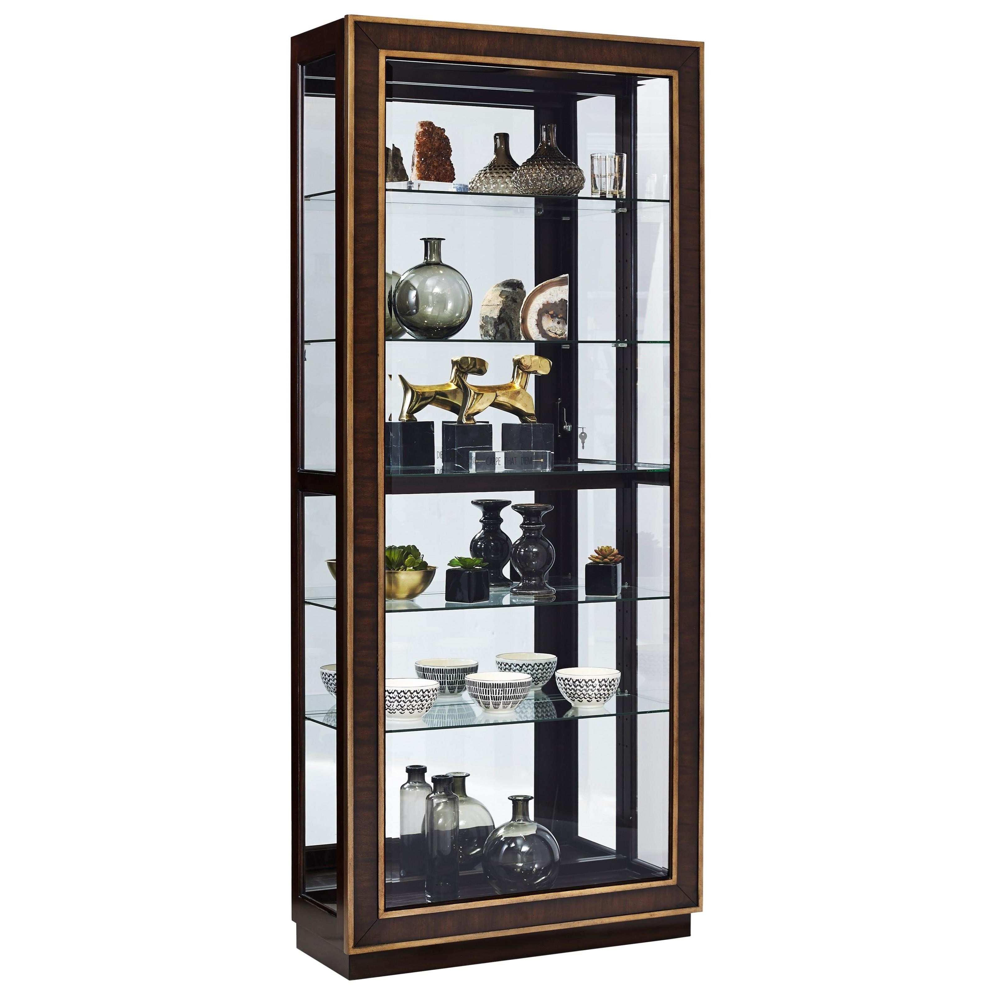 Pulaski Furniture Curios Contemporary Curio With Touch Lighting