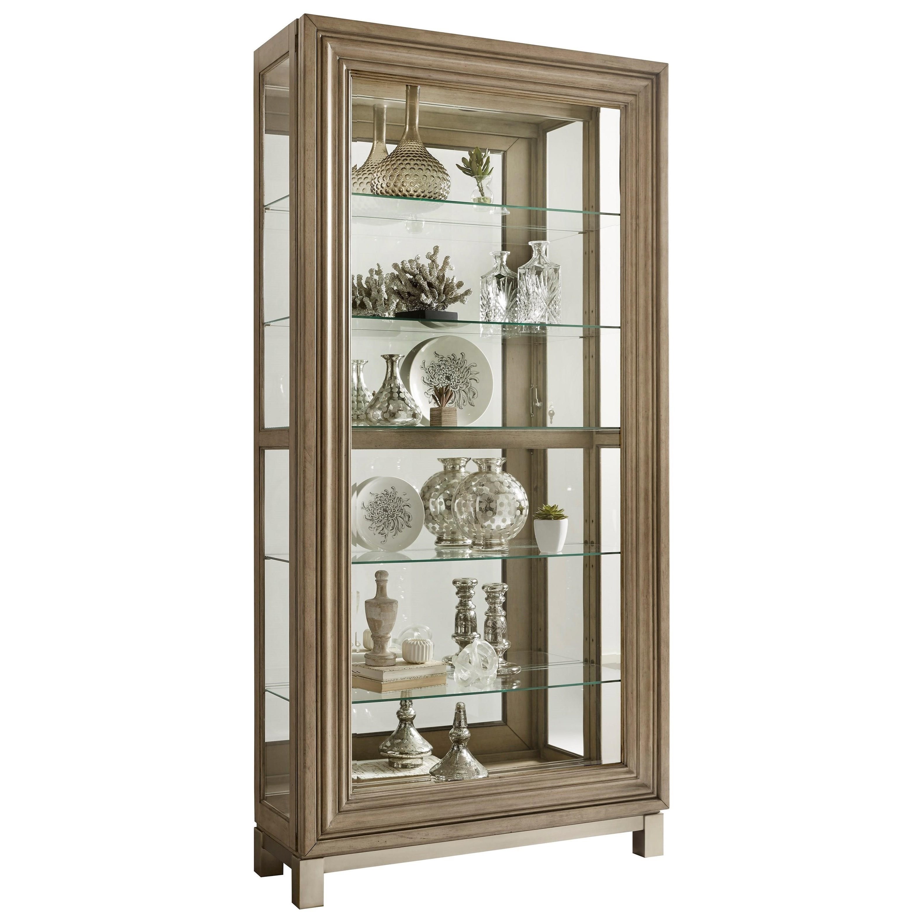 Pulaski Furniture Curios P021638 Sliding Door Curio With Metal
