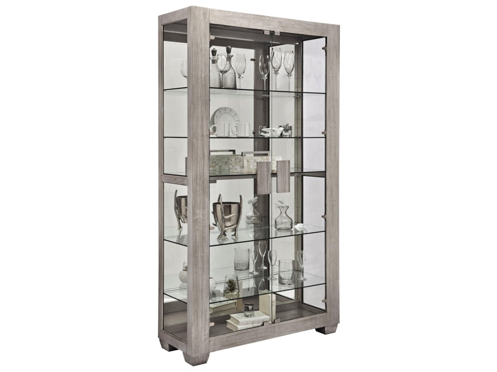 Pulaski Furniture Curios Door Curio With Led Lighting Howell