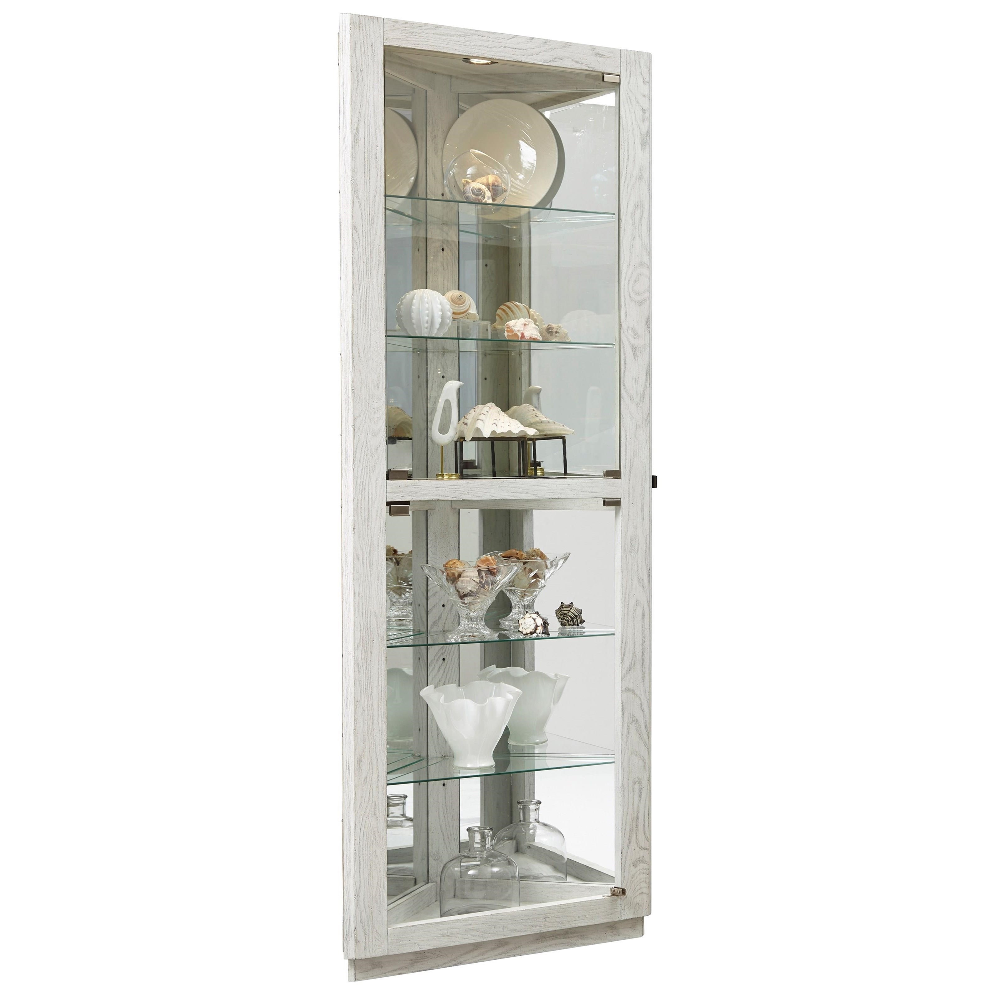 Pulaski Furniture Curios P021673 Corner Curio In Distressed