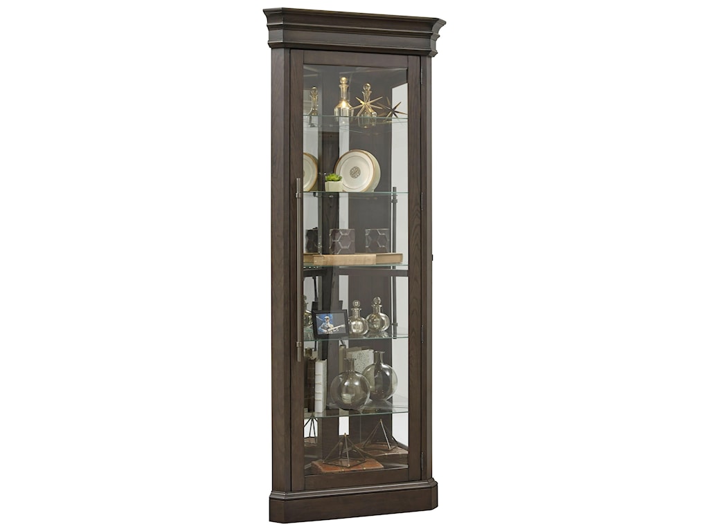 Curios Corner Curio With Led Lighting Bennett S Furniture And