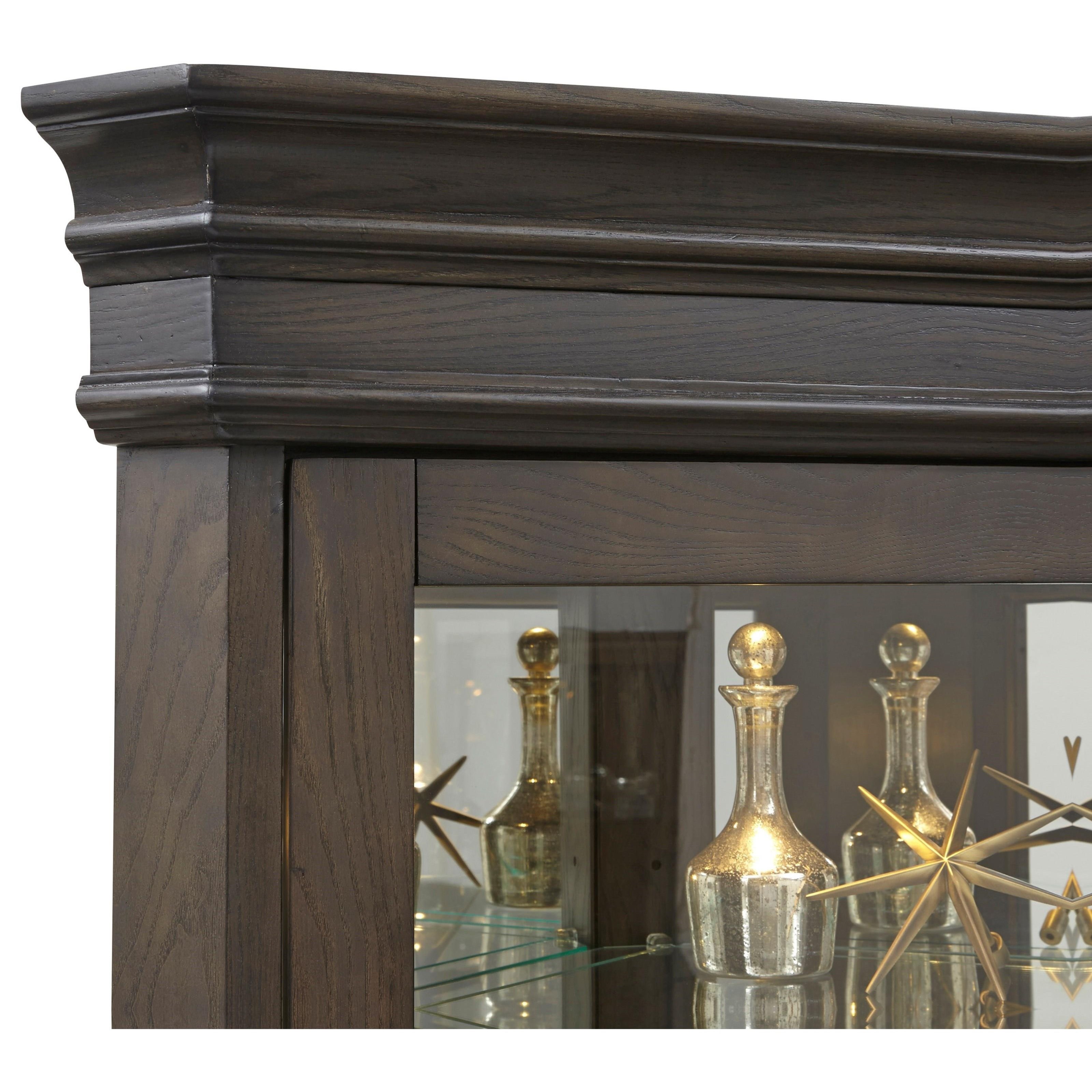 Pulaski Furniture Curios Corner Curio With Led Lighting Pedigo