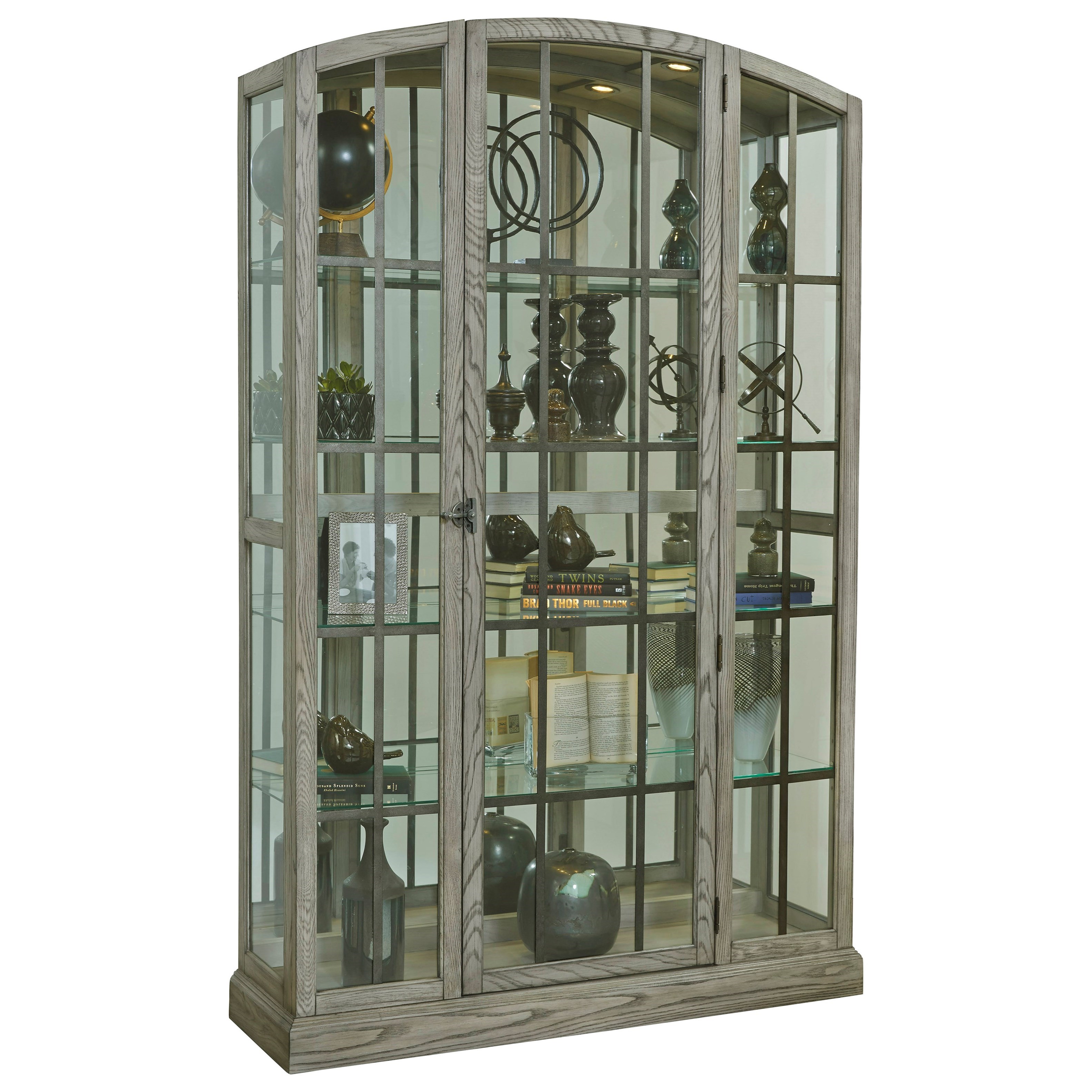 Pulaski Furniture Curios Transitional Door Curio Jacksonville Furniture Mart Curio Cabinets