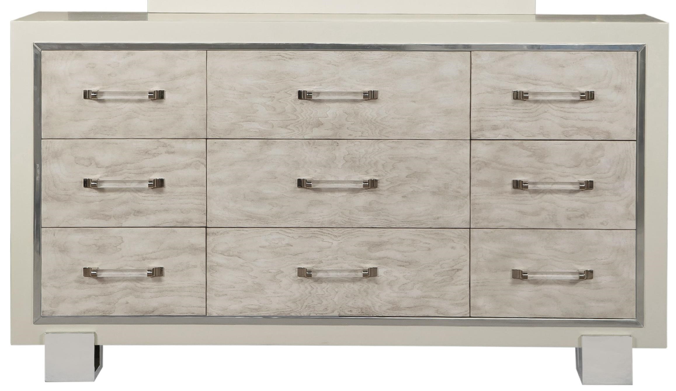 Pulaski Furniture Cydney P053100 9 Drawer Dresser With Polished