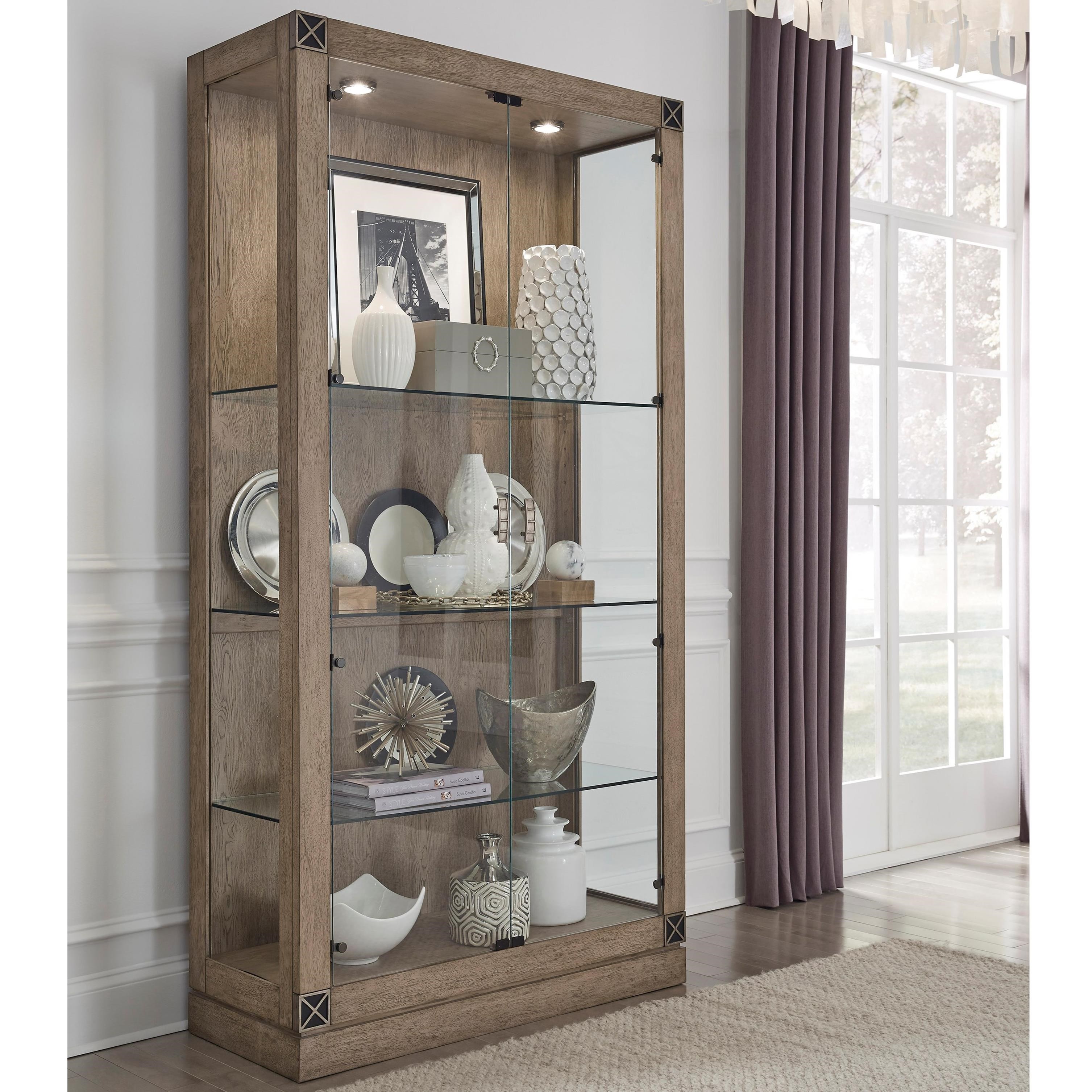 Pulaski Furniture Documentary Contemporary Glass China Cabinet