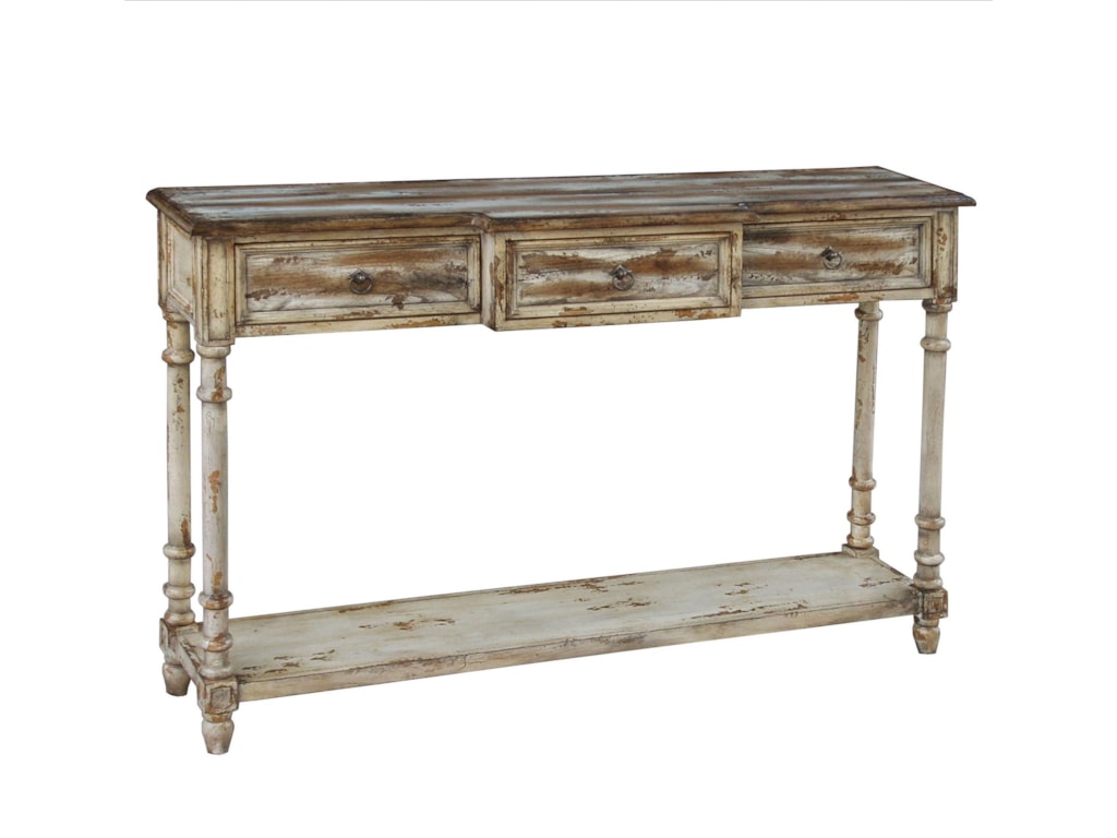 Ski Furniture Accents Ds 517126 Distressed Console Table