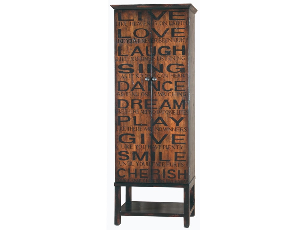 Pulaski Furniture Accents Greenwich Villlage Wine Cabinet Reeds