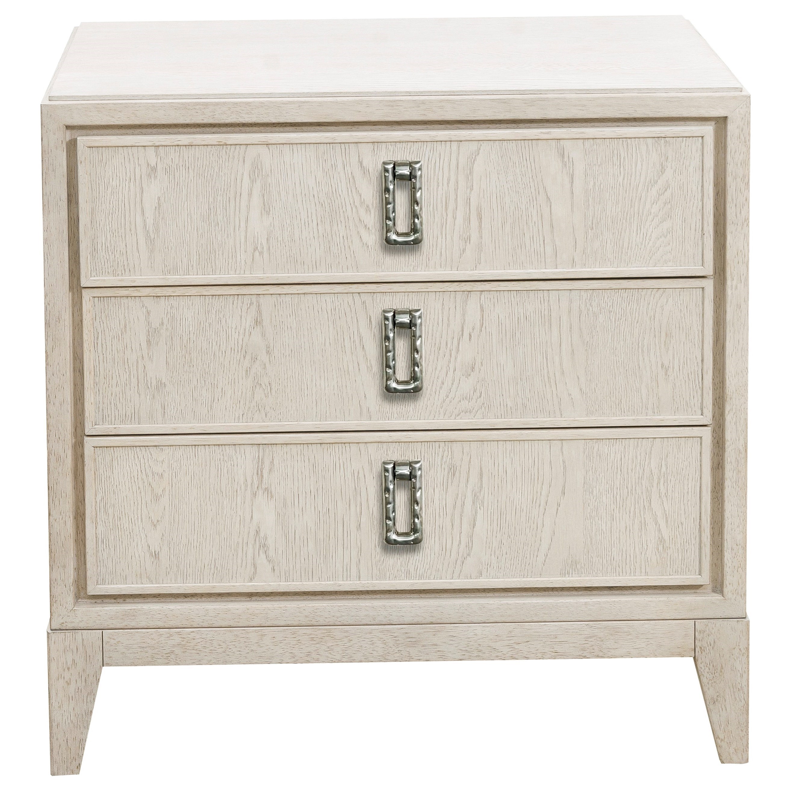 Pulaski Furniture Meyers Park P153140 Transitional 3 Drawer Nightstand With Usb Charging Port Upper Room Home Furnishings Nightstands