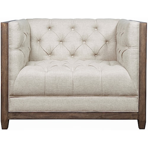 Pulaski Furniture Modern Authentics Deconstructed Chesterfield Chair with Tufting