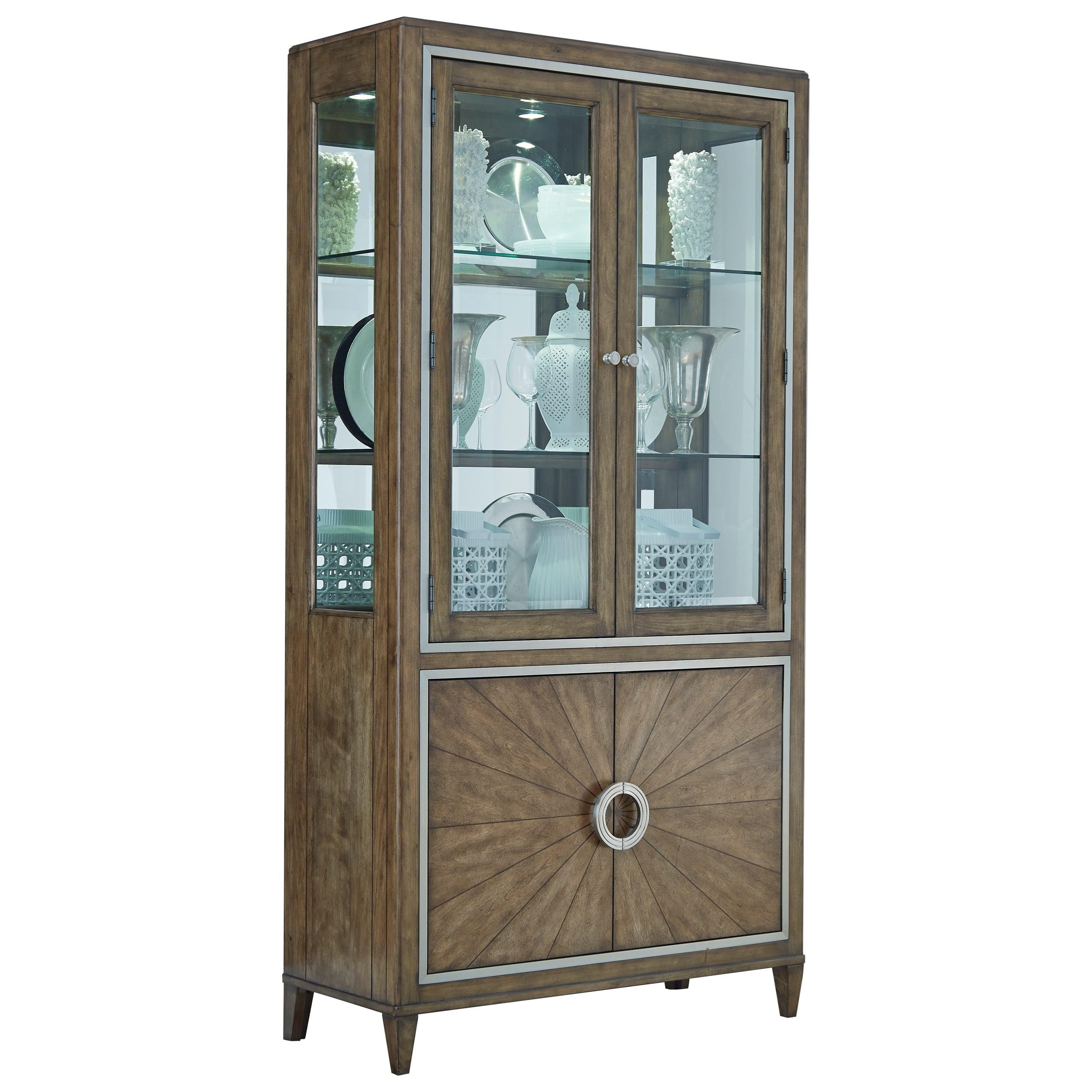 Pulaski Furniture Mystic Transitional Dining Curio With Led