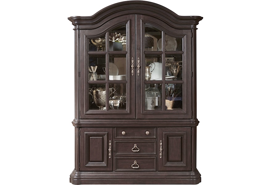 Pulaski Furniture Ravena Traditional Arched China Cabinet With Led