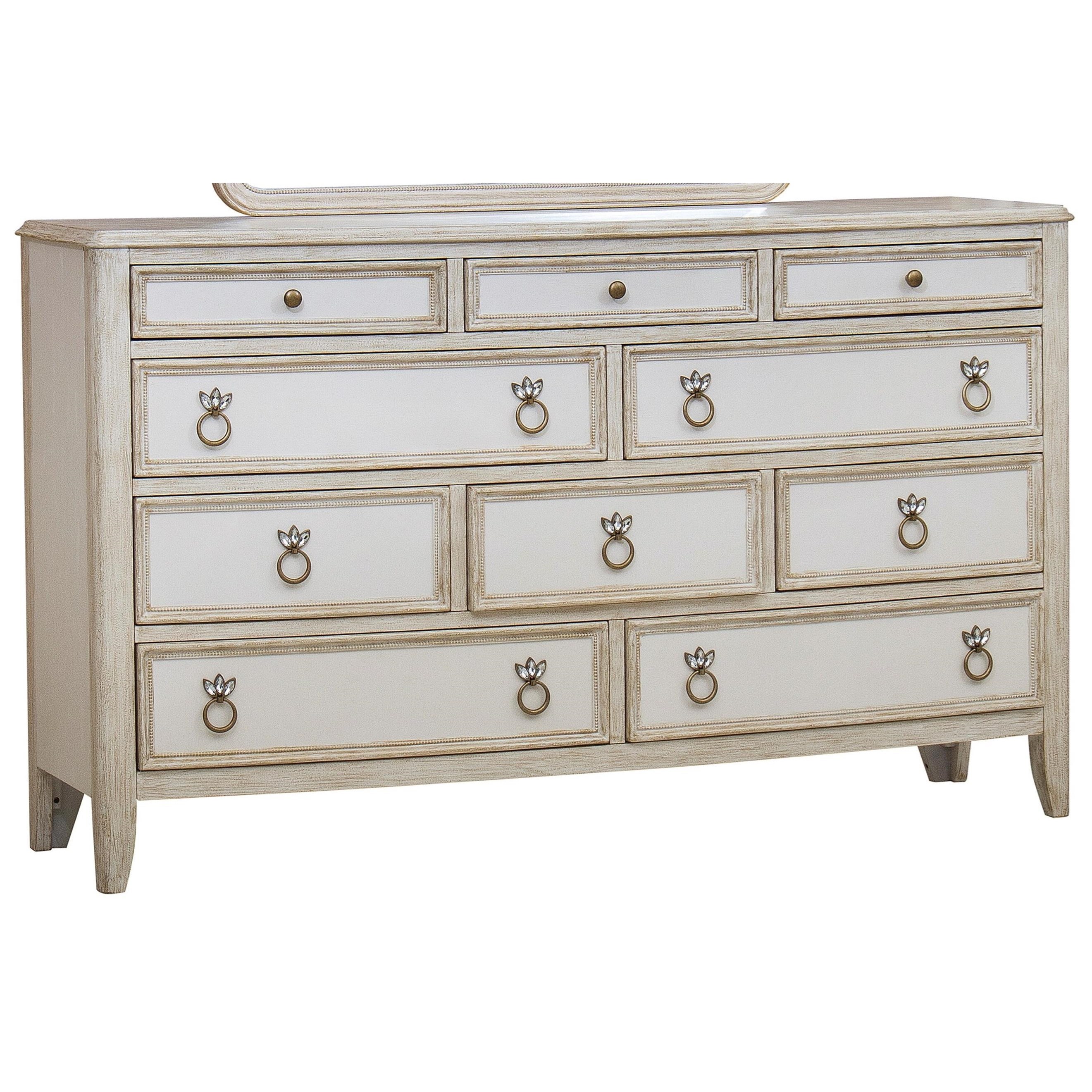 Pulaski Furniture Reece P118100 Glamorous 10 Drawer Dresser With