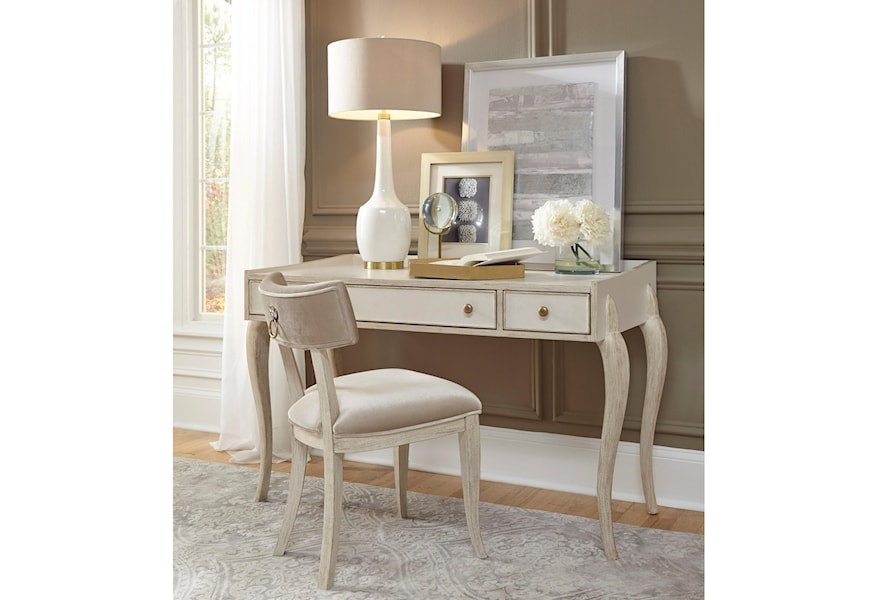Pulaski Furniture Reece Glamorous 3 Drawer Writing Desk Lindy S
