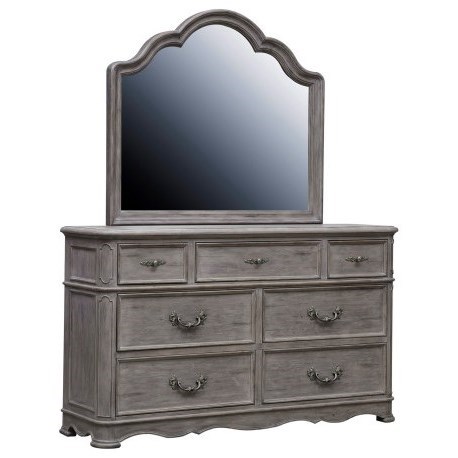 Pulaski Furniture Simply Charming Traditional 7 Drawer Dresser And