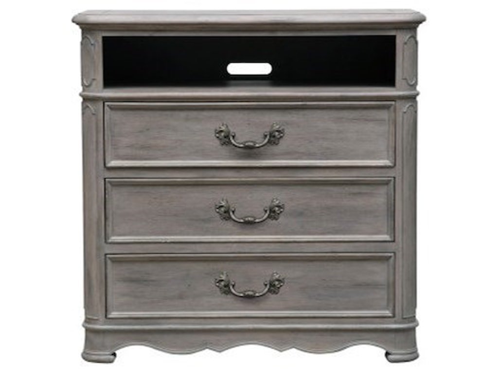 Pulaski Furniture Simply Charming Traditional 3 Drawer Media Chest