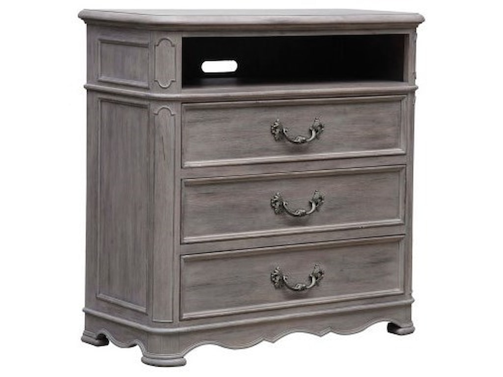 Pulaski Furniture Simply Charming Traditional 3 Drawer Media Chest