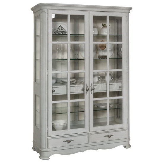 Pulaski Furniture Simply Charming Traditional Curio Cabinet With