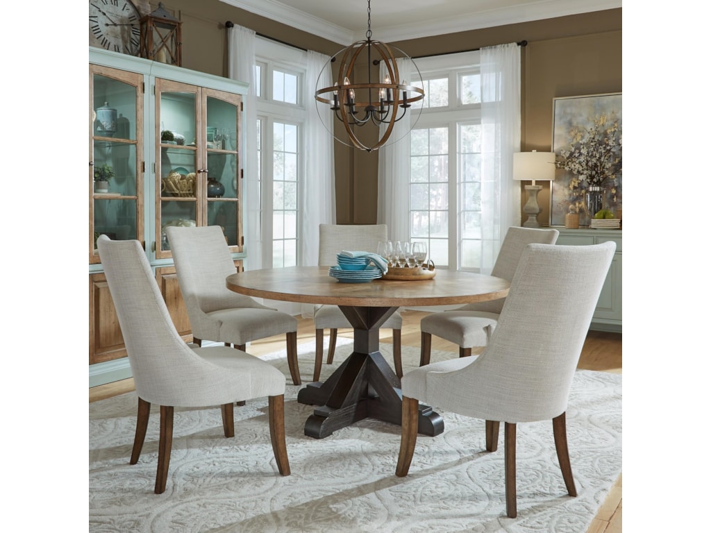 Pulaski Furniture The Art Of Dining 6 Piece Round Table And