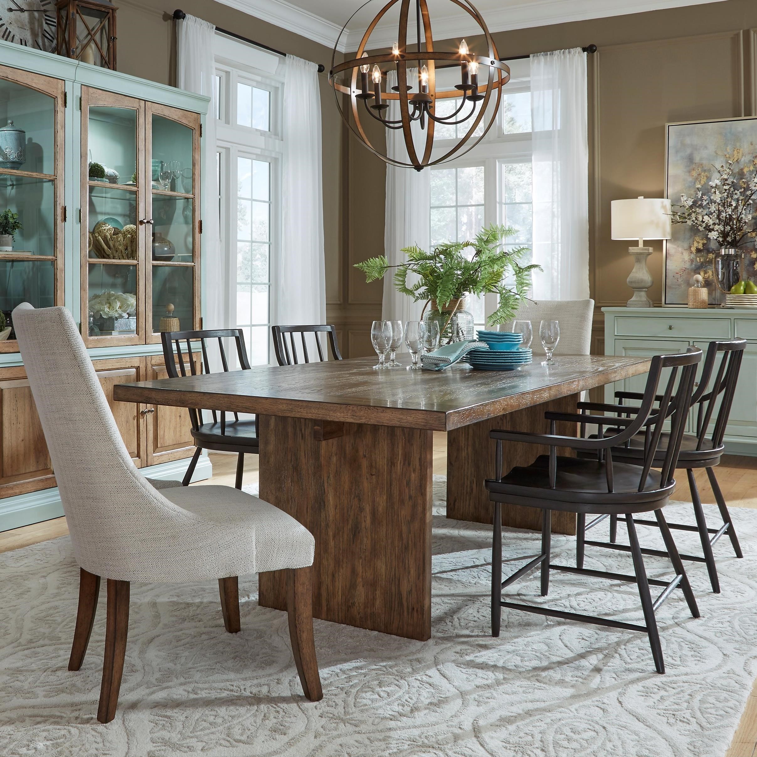 Pulaski Furniture The Art Of Dining 7 Piece Rectangular Table And