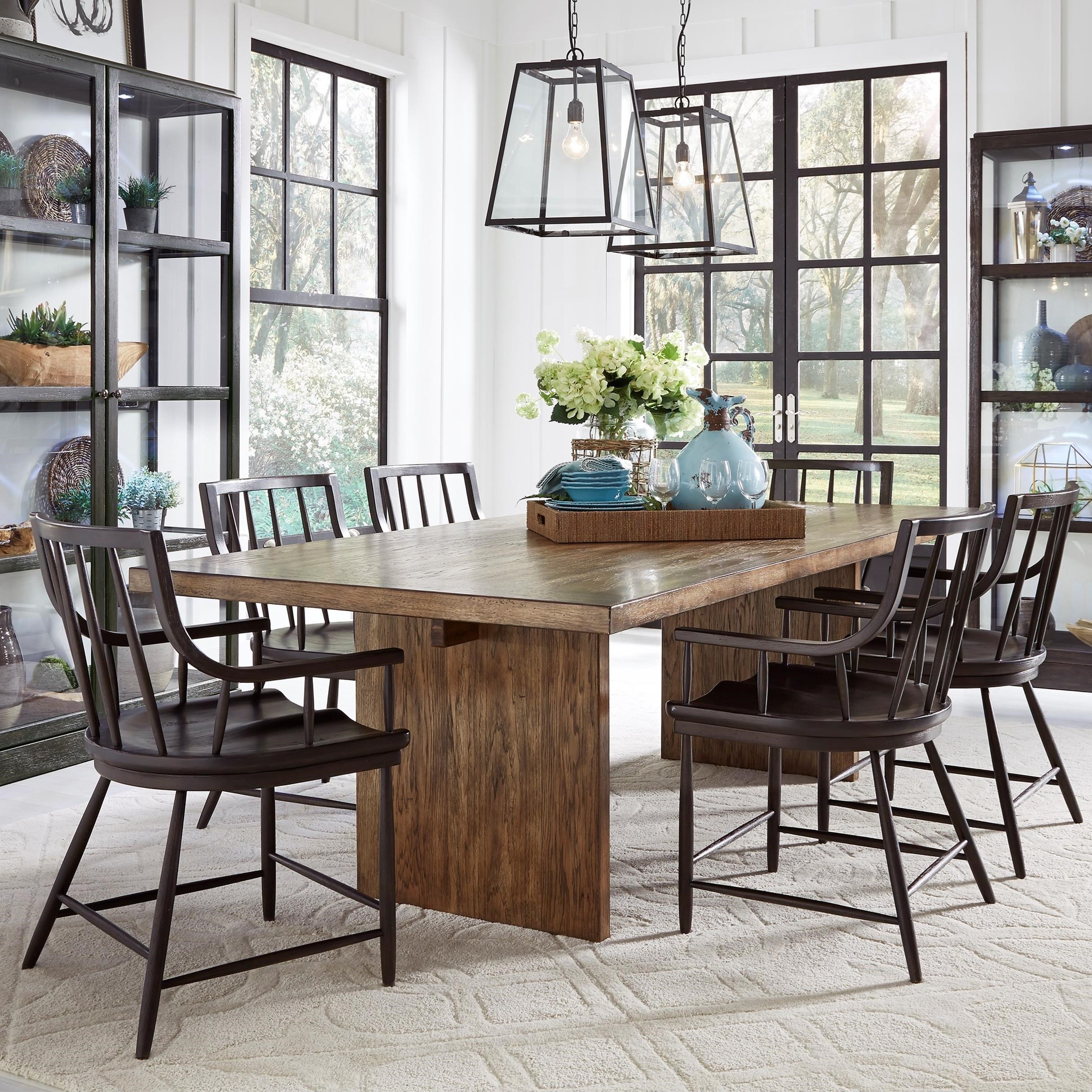 Pulaski Furniture The Art Of Dining 7 Piece Rectangular Table And