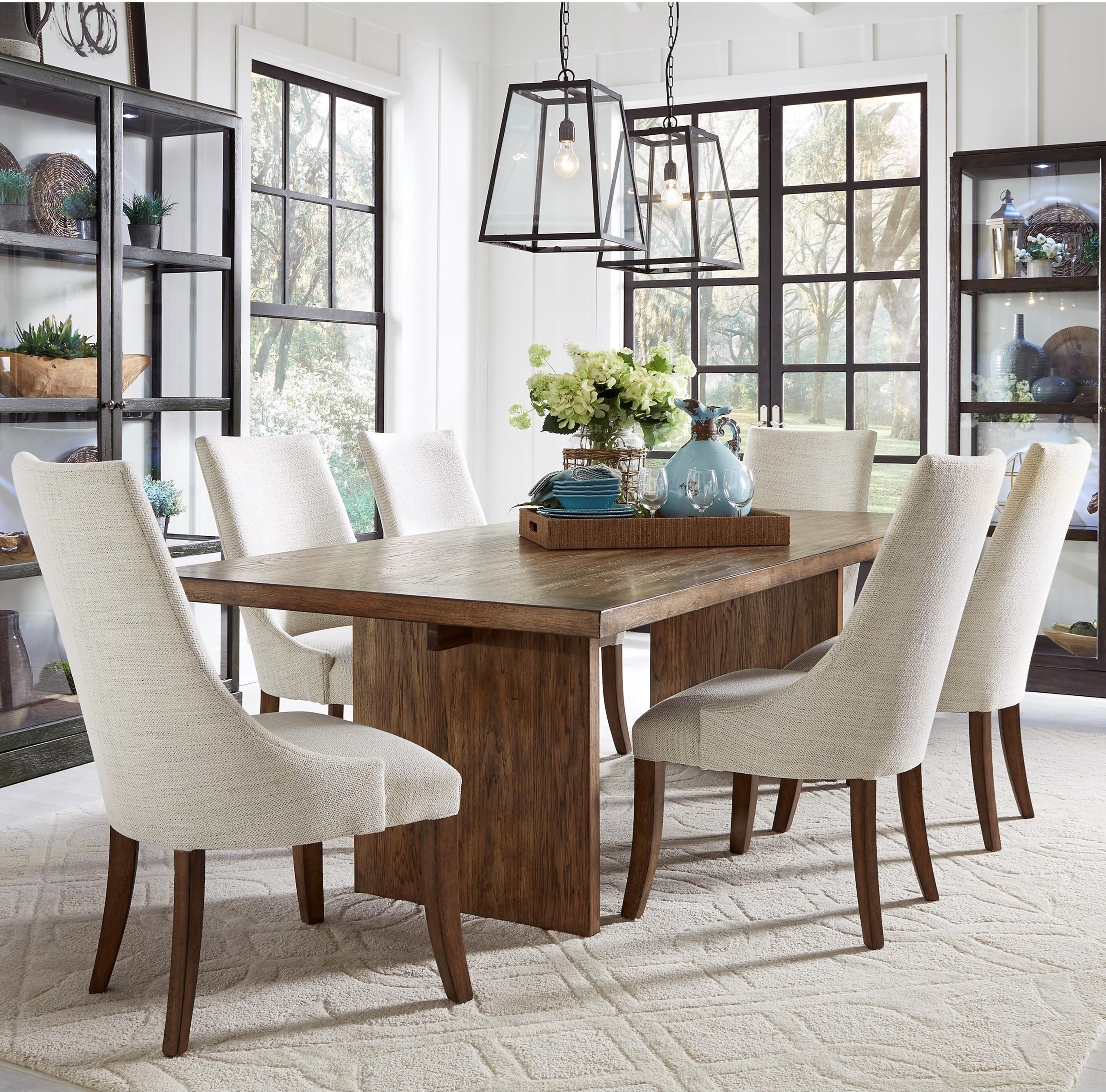 Pulaski Furniture The Art Of Dining 7 Piece Rectangular Table And