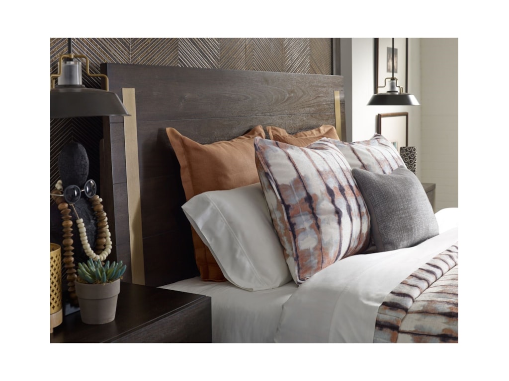 Rachael Ray Home by Legacy Classic AustinQueen Panel Headboard with Brass