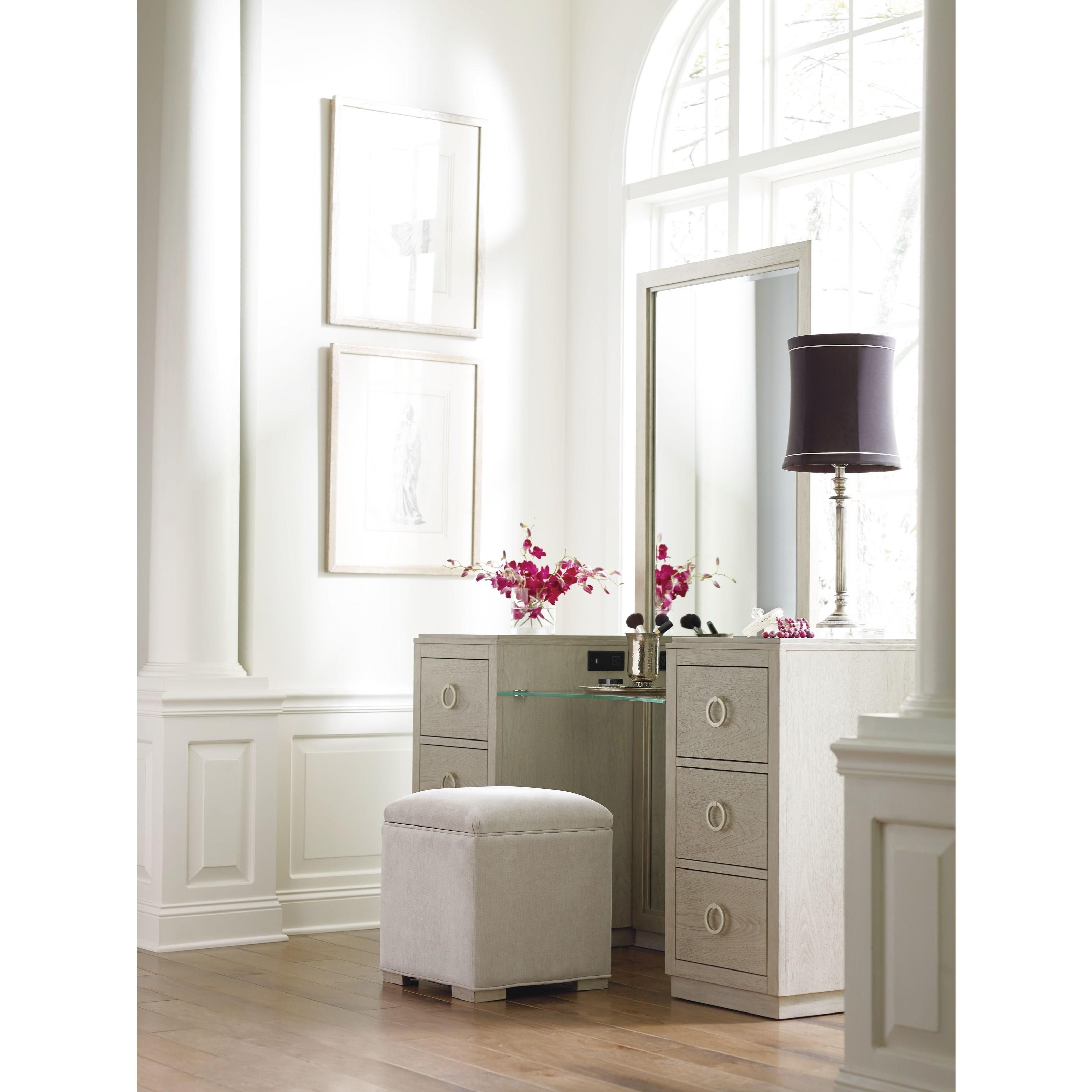 Rachael Ray Home By Legacy Classic Cinema Vanity Stool With Built In Storage Reeds Furniture Vanity Stools Vanity Chairs