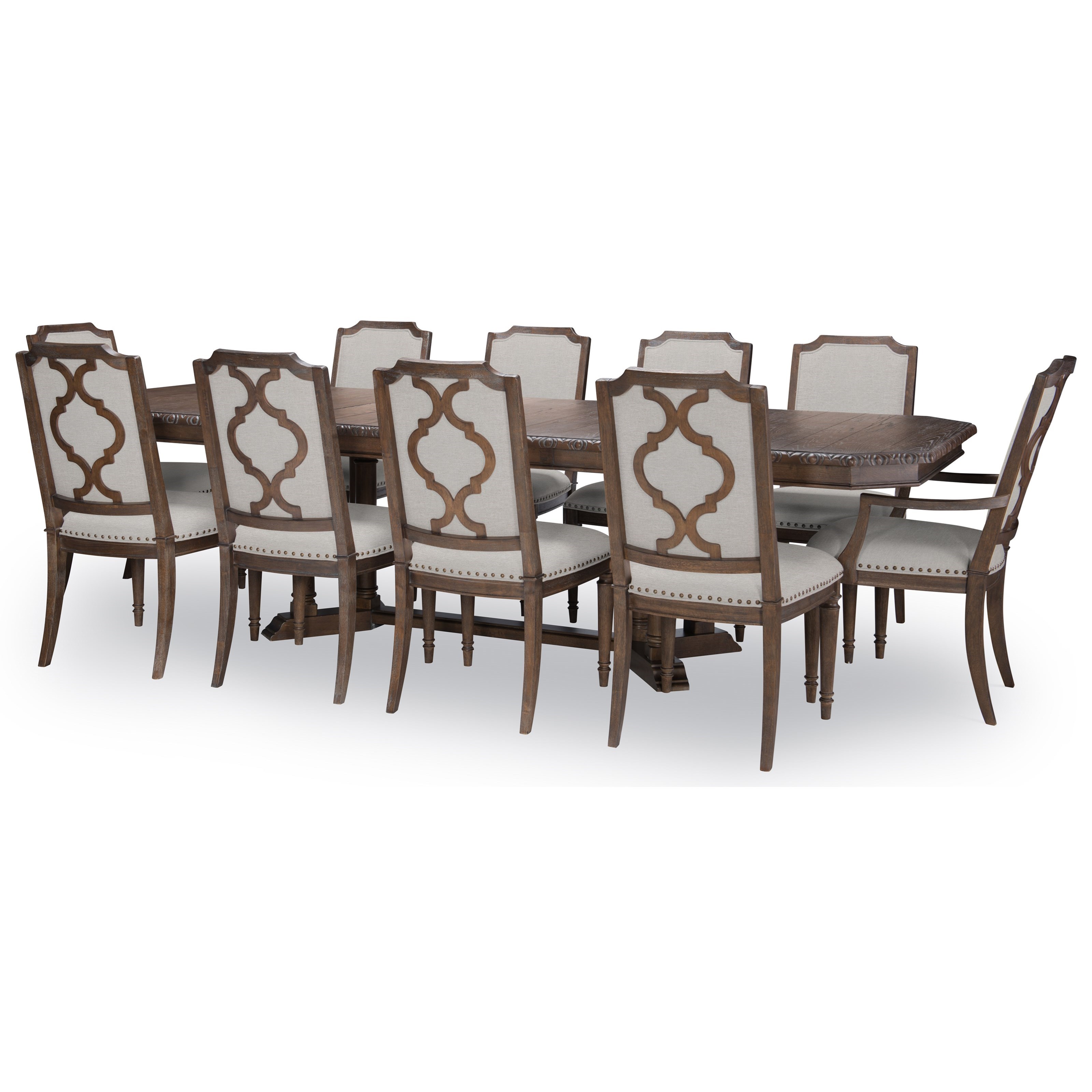 Rachael Ray Home By Legacy Classic Refined Rustic Transitional Dining Table And Chair Set Godby Home Furnishings Dining 7 Or More Piece Sets