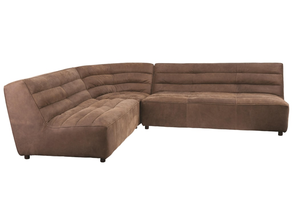 Harley Modular Armless Sectional With Channel Tufting By Rachlin Clics At Reeds Furniture