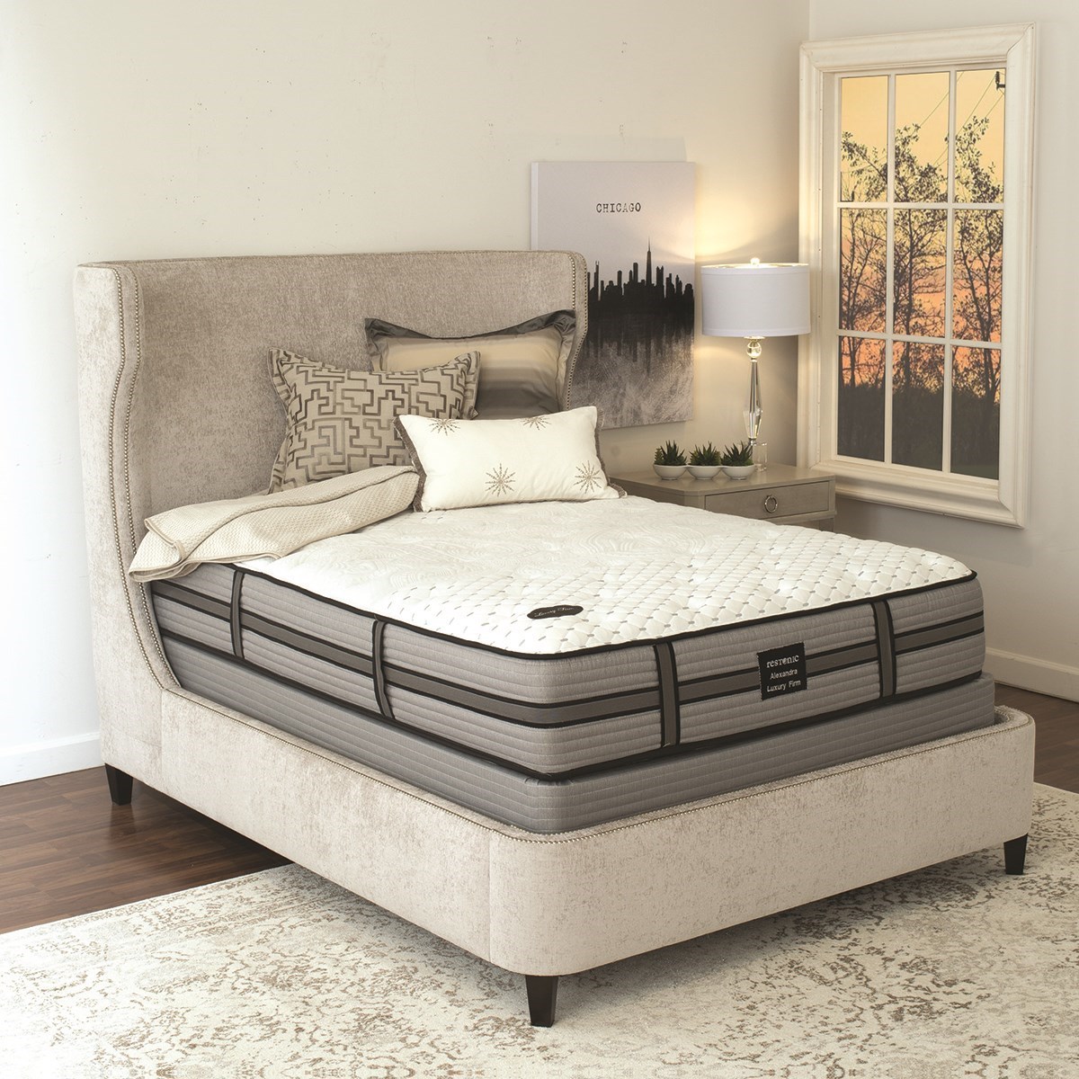 Restonic Alexandra Euro Pt Cal King Euro Pillow Top Mattress