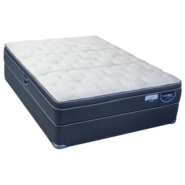 Restonic Amethyst Pillow Top Full Hybrid Pillow Top Mattress Set