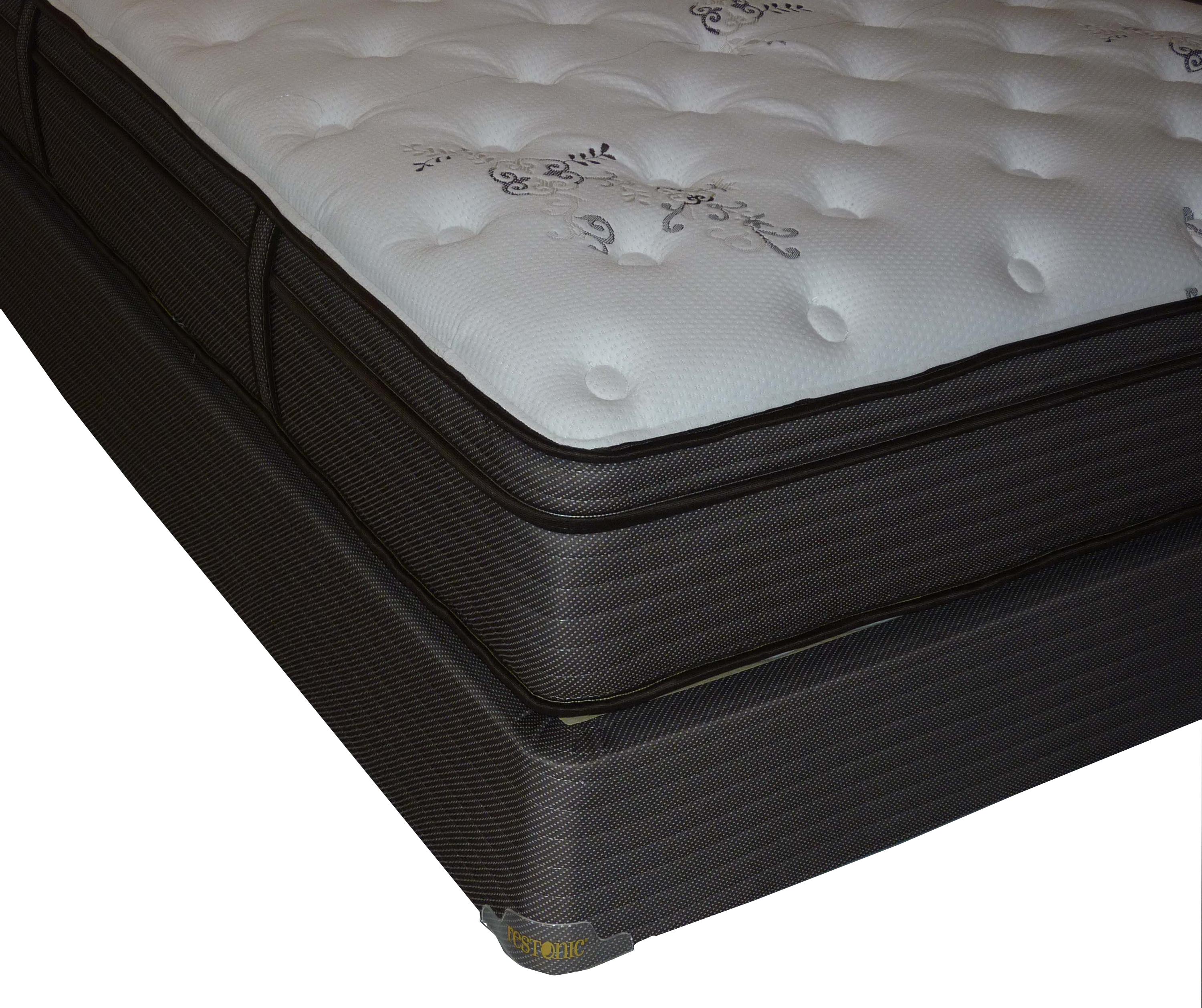 Restonic Clarion Dual Sided Twin Euro Top Dual Sided Mattress And