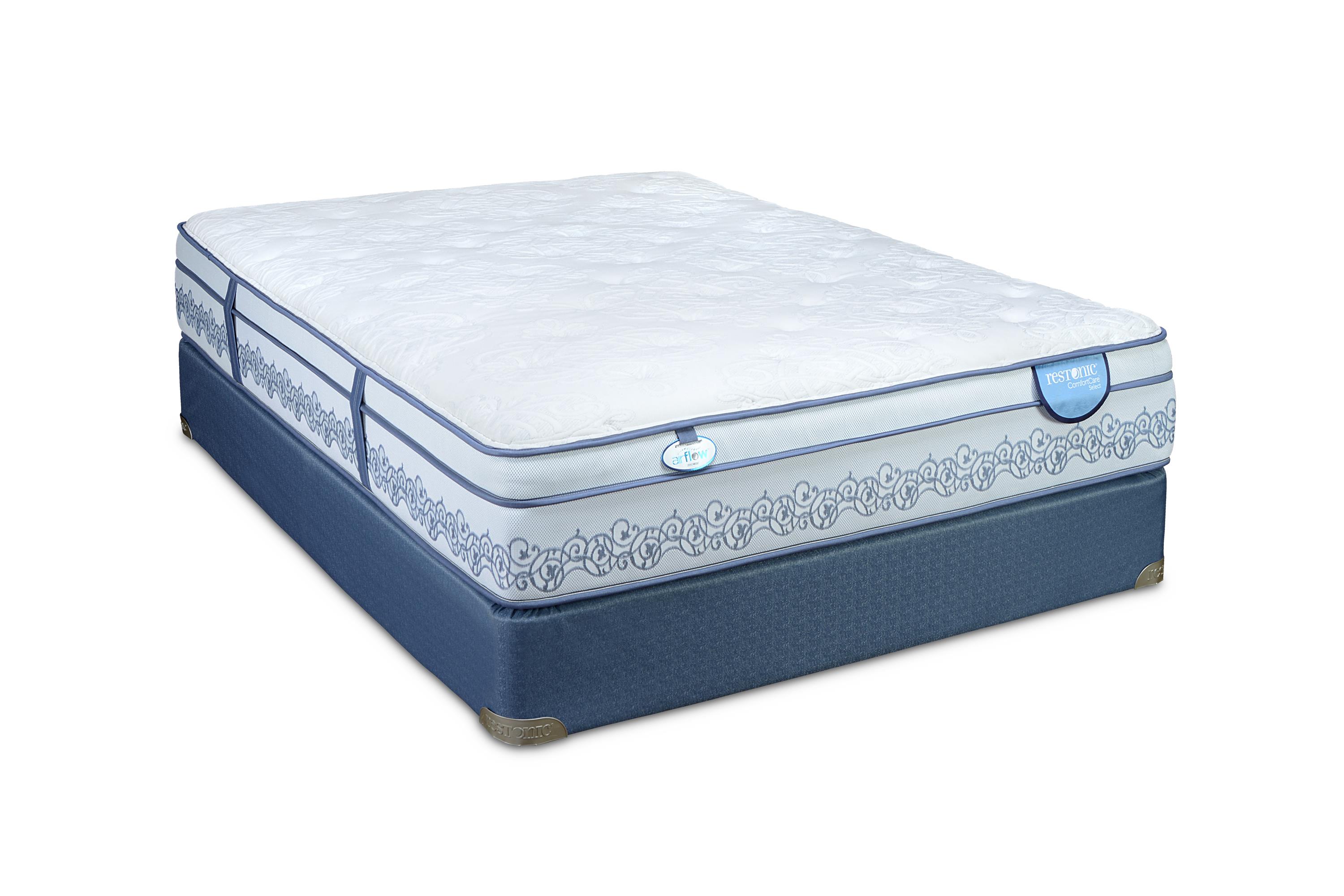 Restonic Comfort Care Caton King Euro Top Mattress And Low Profile