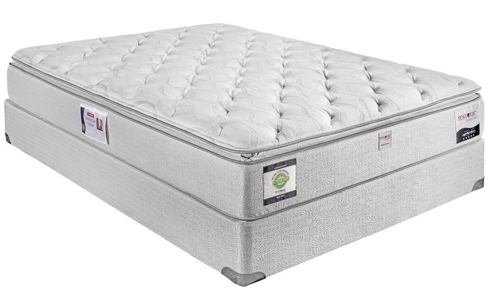 Restonic Addington Full Pillow Mattress And Foundation H L