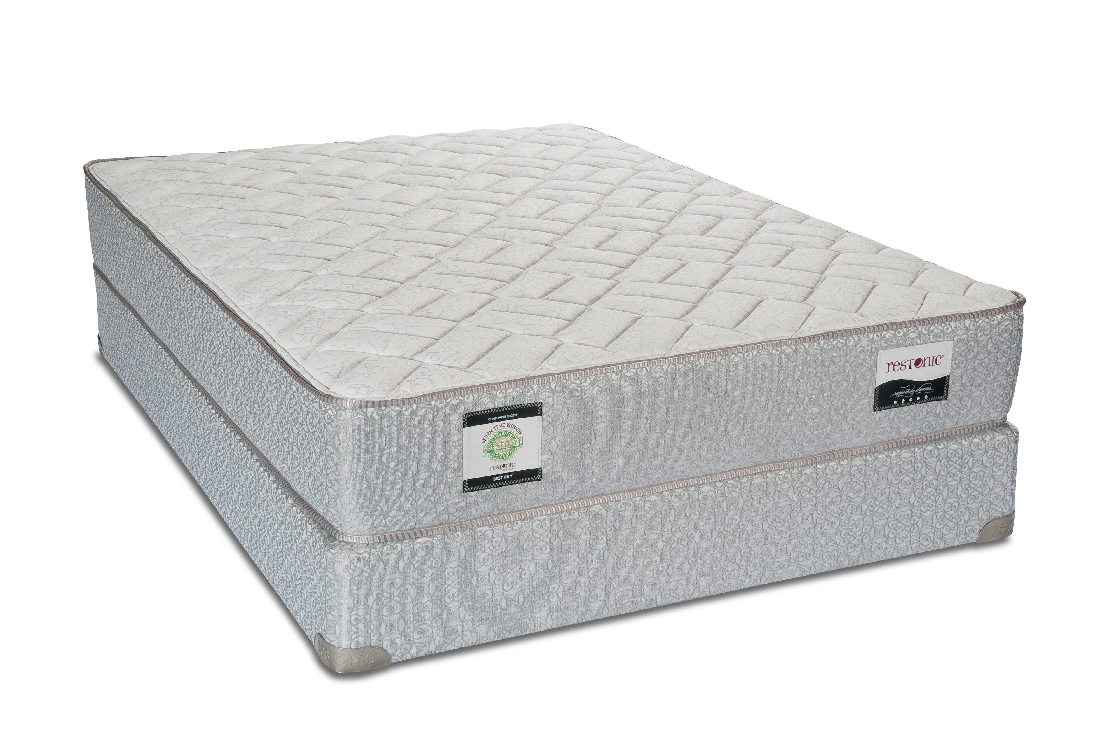 Restonic Ashton Queen Firm Mattress And Foundation H L Stephens Matt Mattress And Box Spring