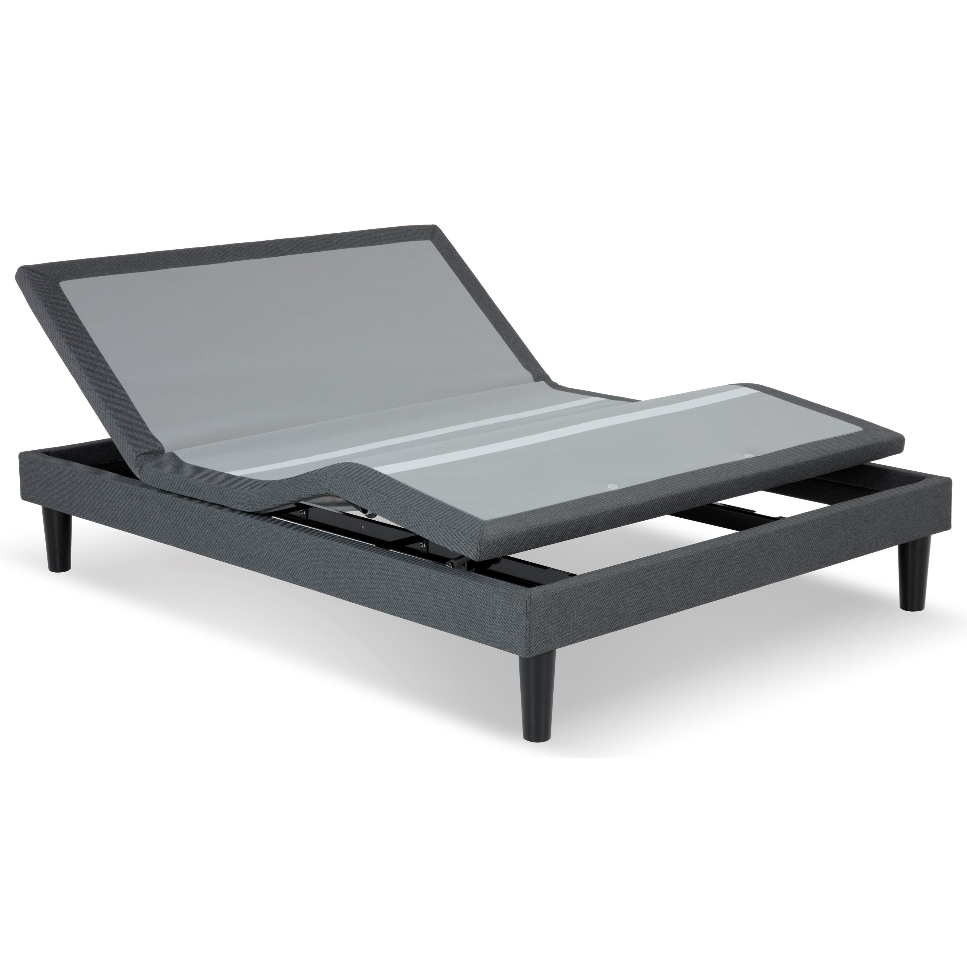 Restonic Deluxe Furniture Style Adj Base 900599 Q Queen Deluxe Adjustable Base Dunk Bright Furniture Box Springs Foundations