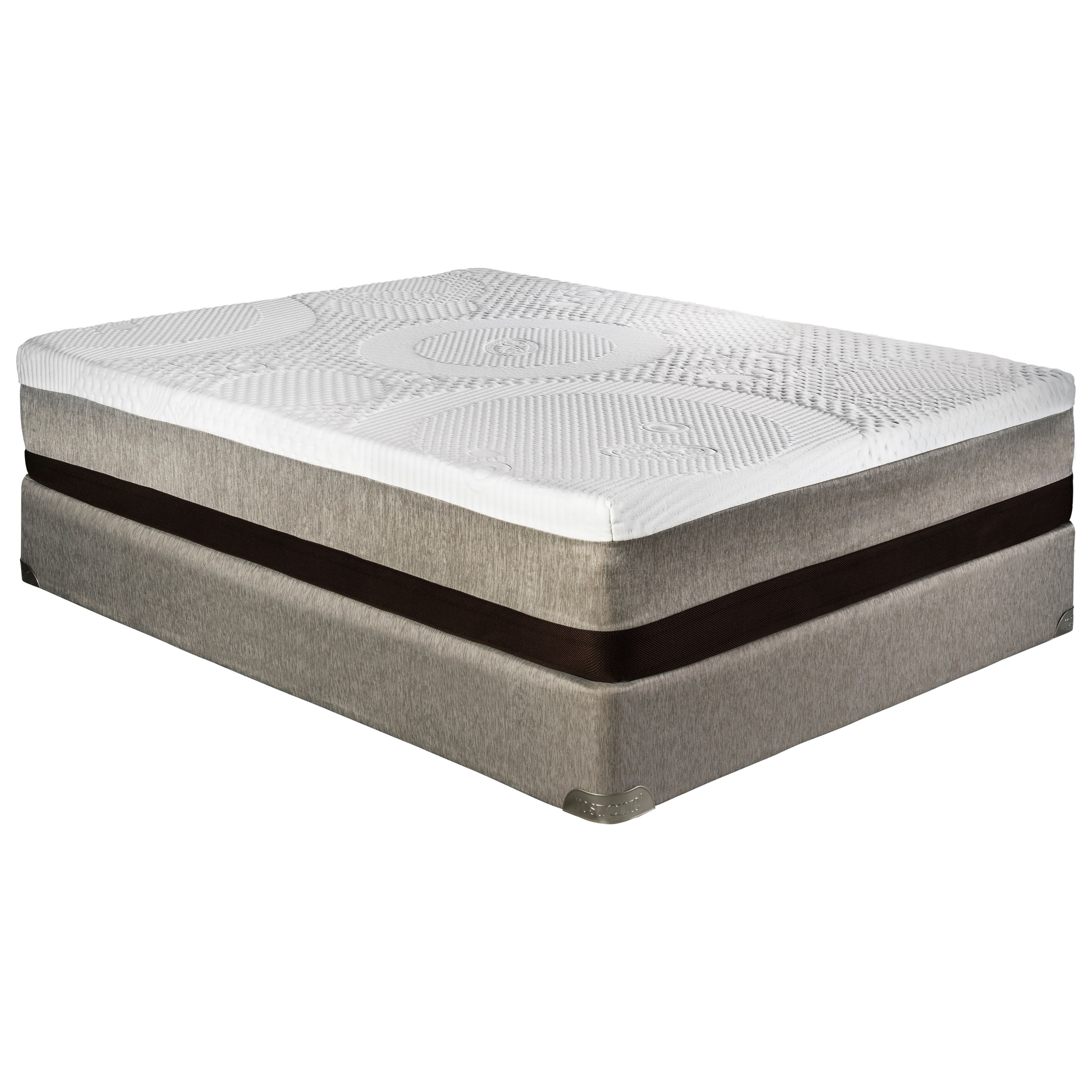 Restonic Barcelona Twin 12 Gel Memory Foam Mattress And Healthrest 9 Foundation H L Stephens Mattress And Box Spring Sets