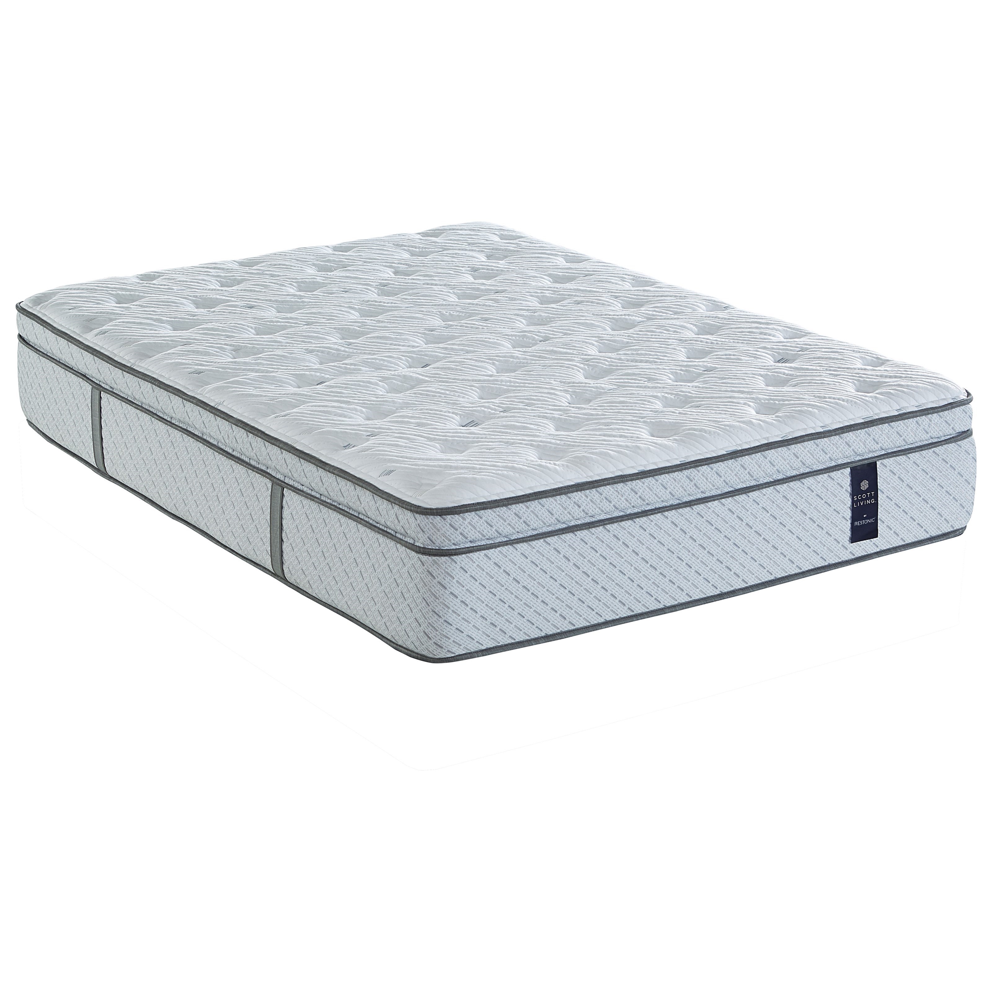 Restonic Scott Living Aspen Euro Top Juniperet Q Queen Euro Top Pocketed Coil Mattress Catalog Outlet Mattresses
