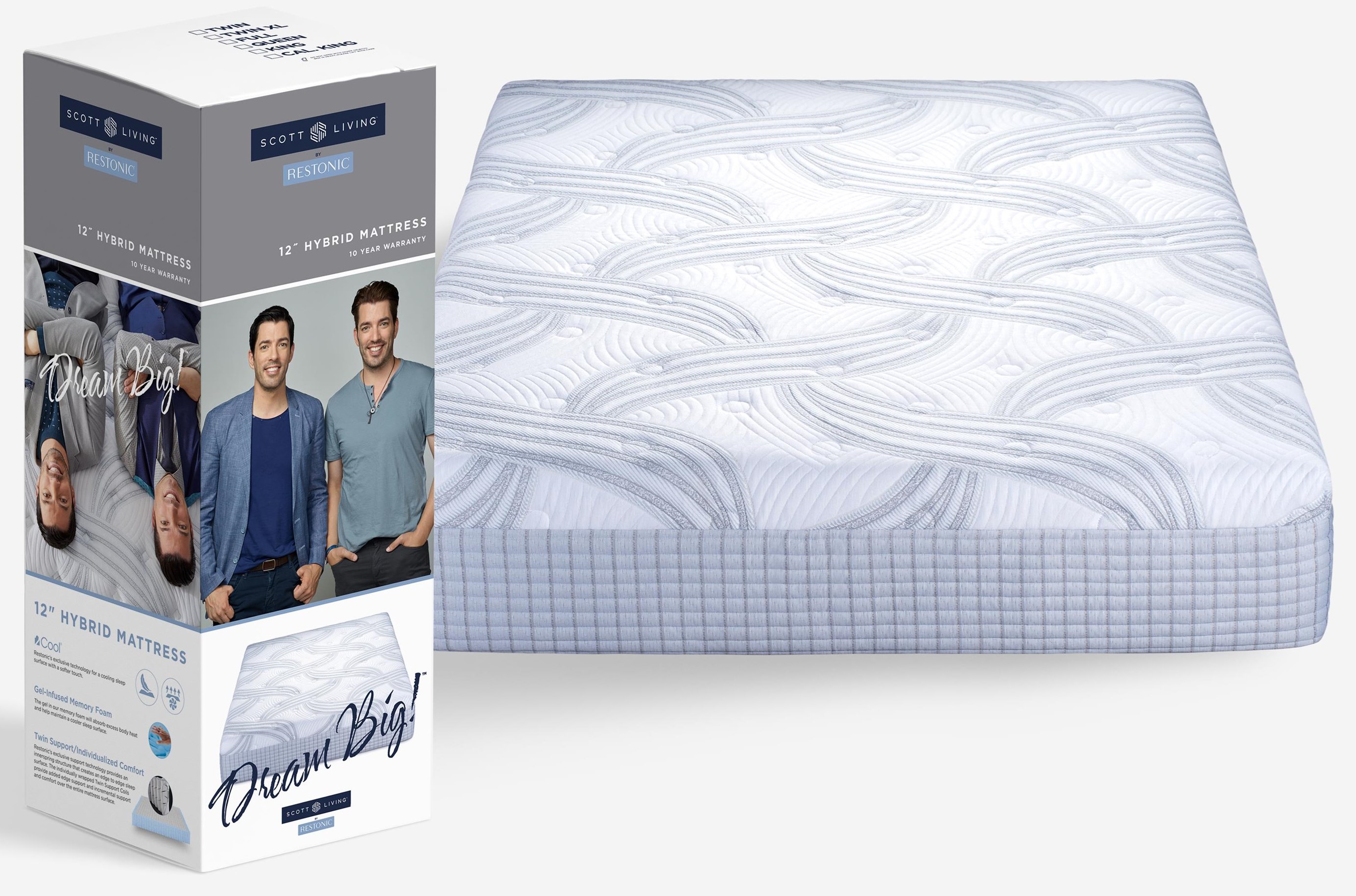 Restonic Scott Living Queen Mattress In A Box Red Knot Mattresses