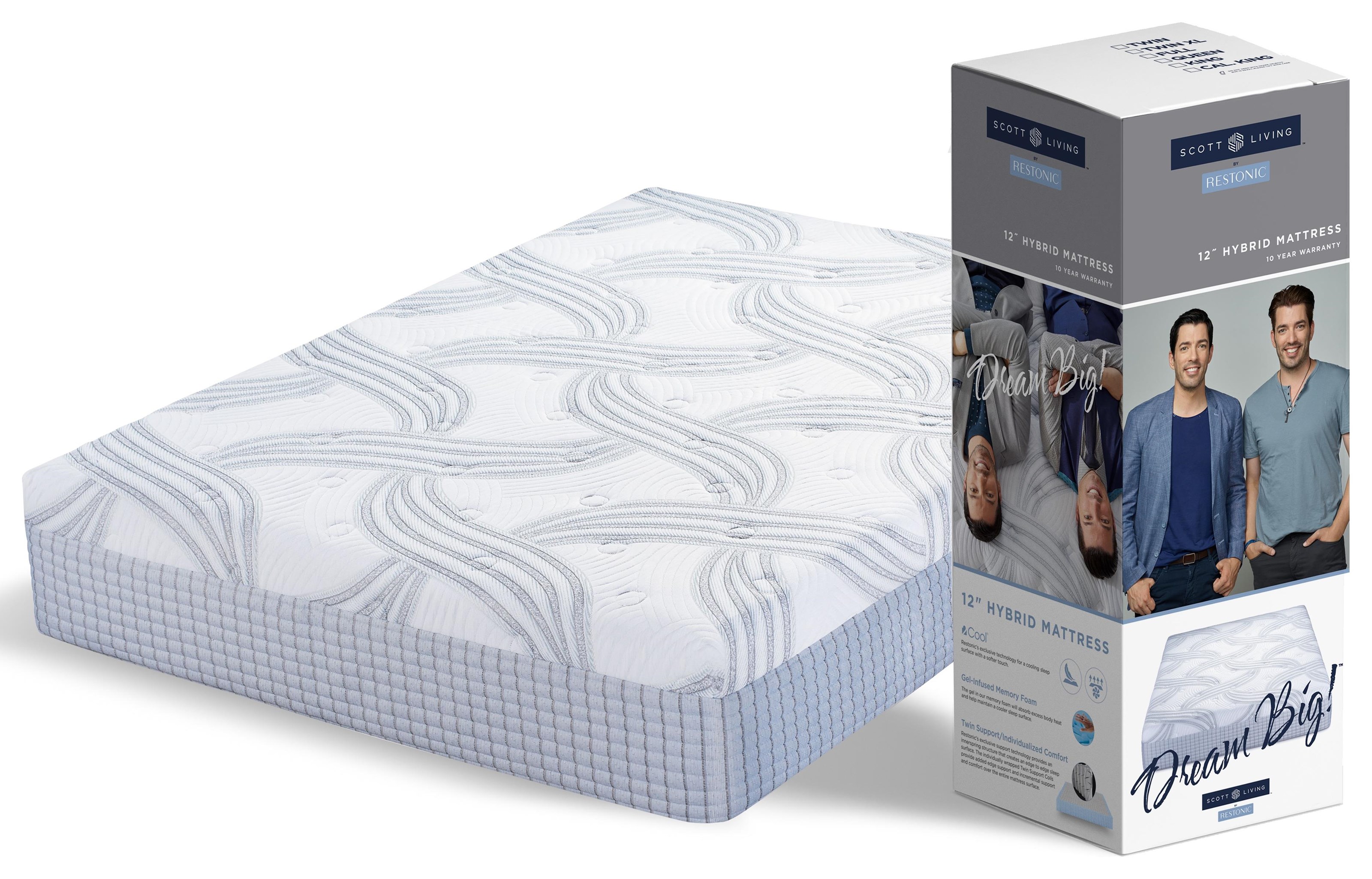 Restonic Scott Living Queen Mattress In A Box Slumberworld