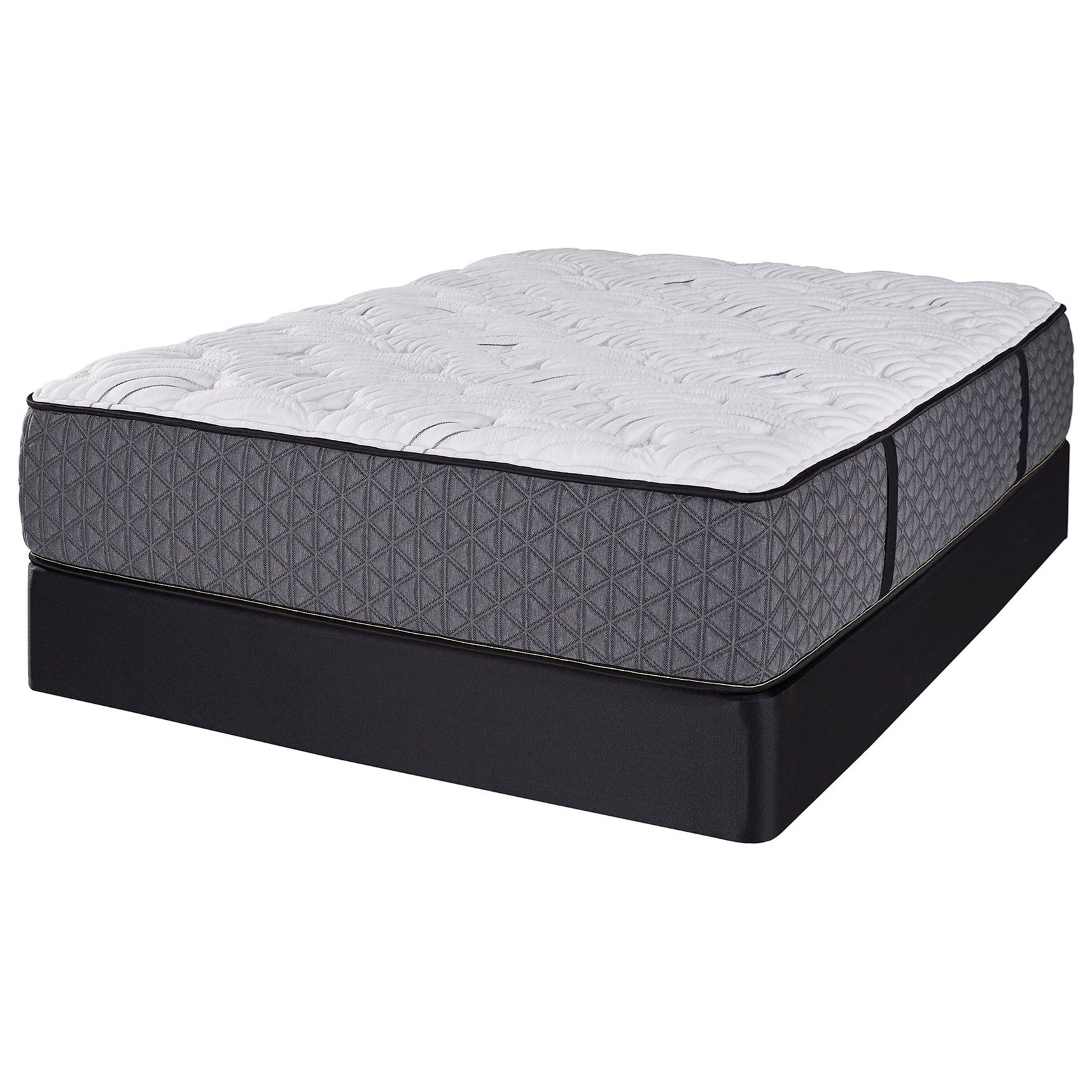 Restonic Stratford Plush 2 Sided Queen Plush 2 Sided Pocketed Coil Mattress And Comfort Care Foundation Wilcox