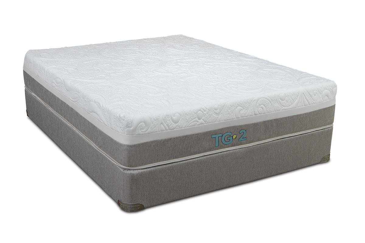 Restonic Tgii Glow Queen Tempa Gel Memory Foam Mattress And Low