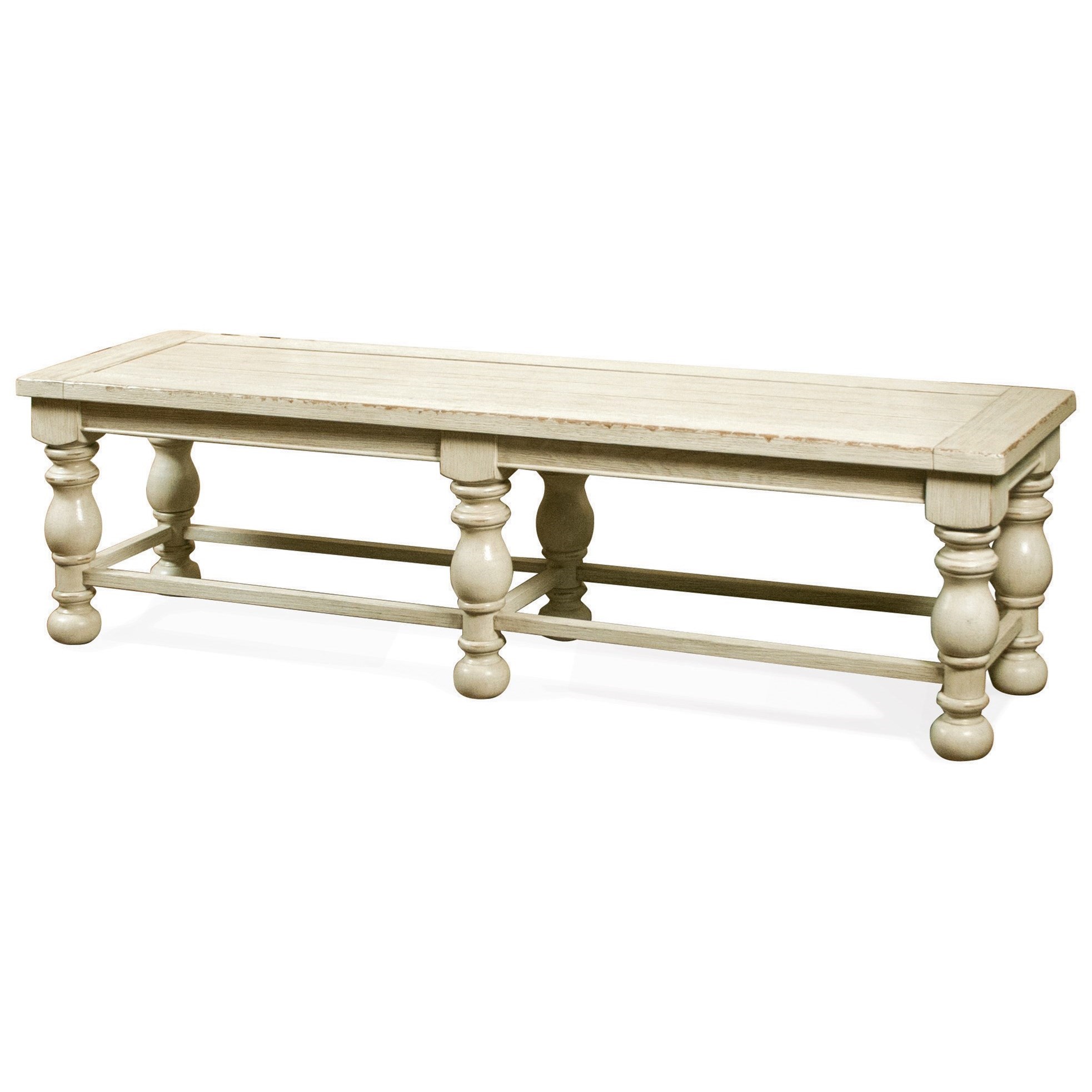 Riverside Furniture Aberdeen 21259 Dining Bench With Turned Legs