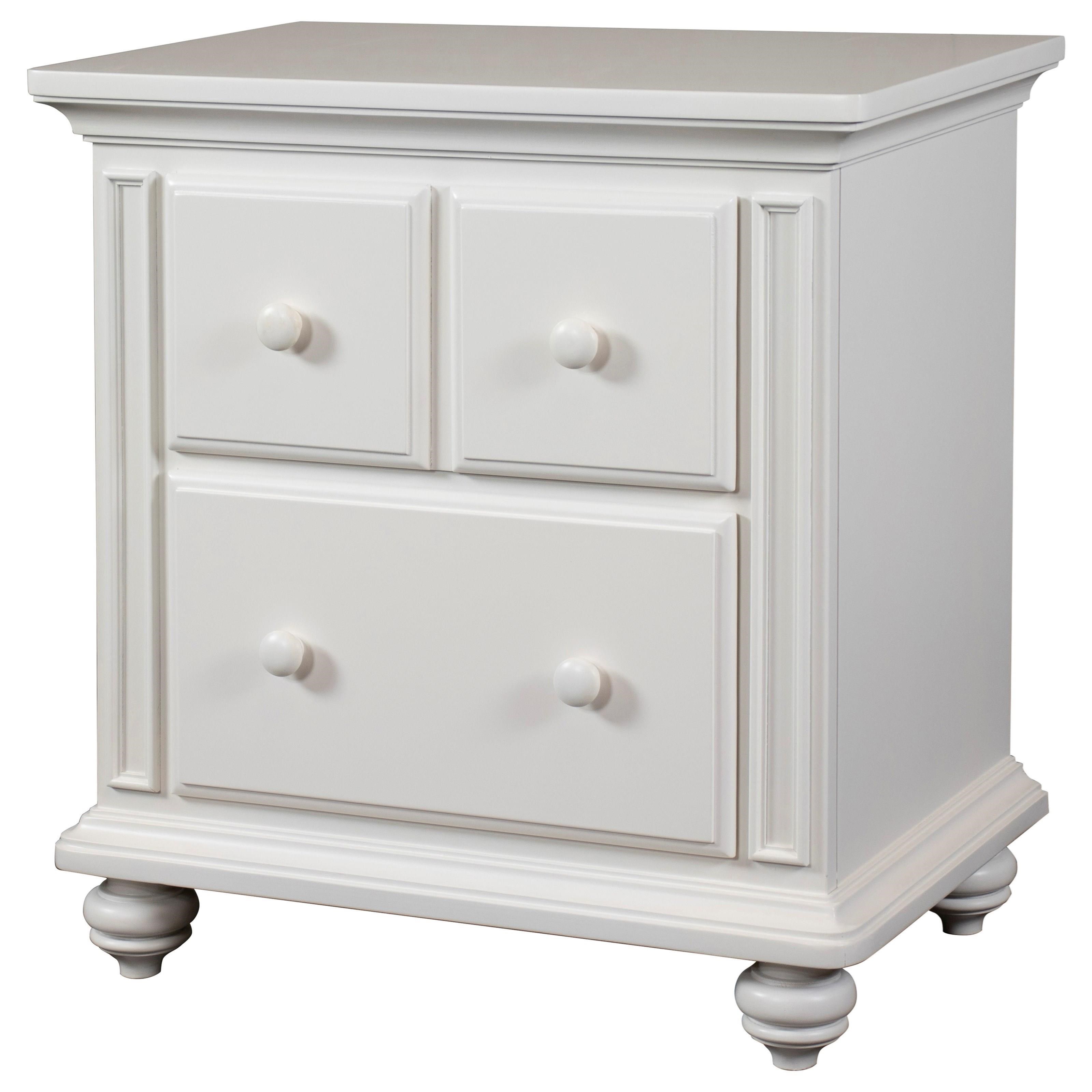 Riverside Furniture Avon Cottage 2 Drawer Nightstand With Usb Port